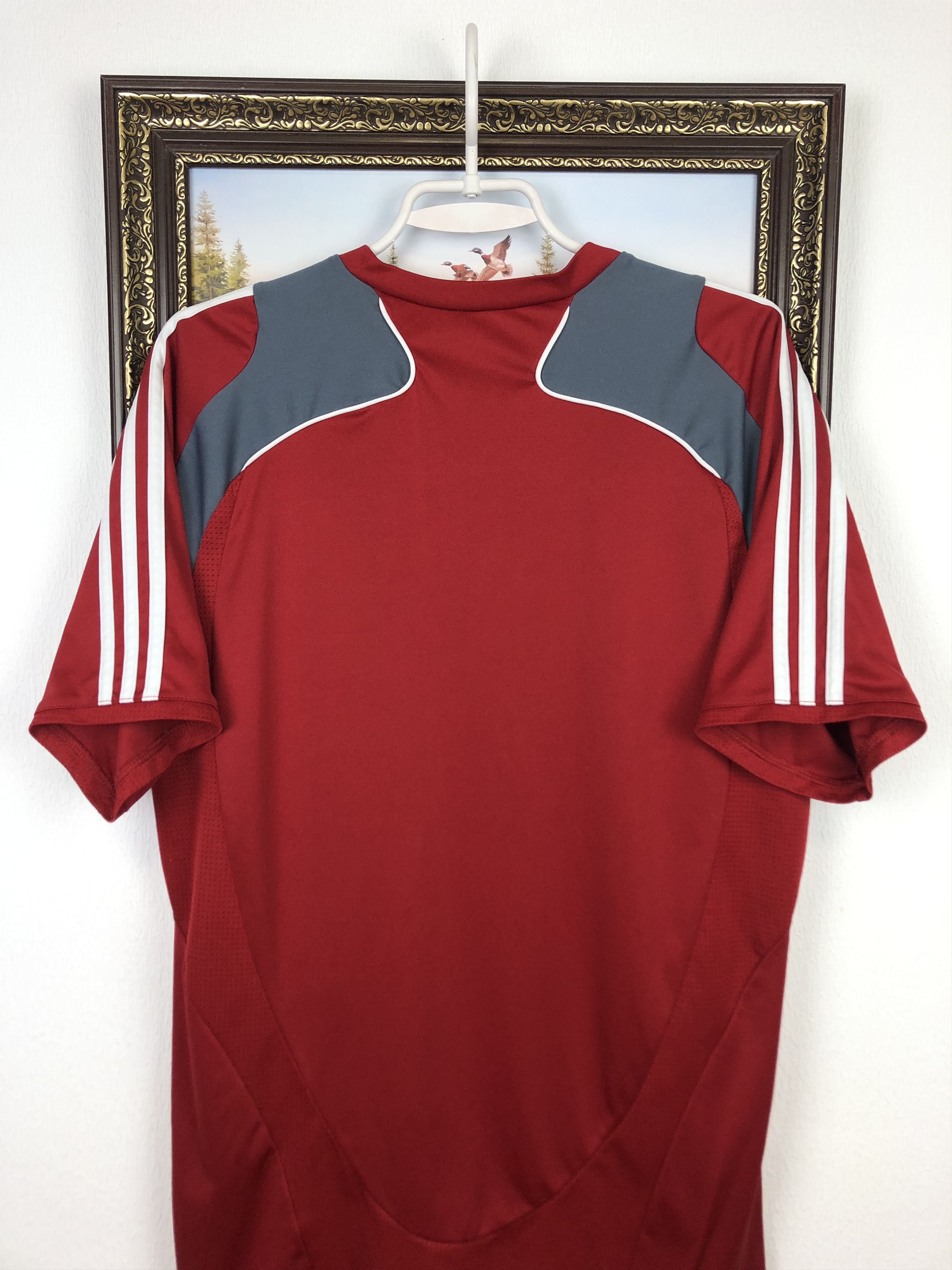 Adidas Vintage Adidas Denmark Football Train Shirt Soccer Jersey Size US L / EU 52-54 / 3 - 8 Thumbnail
