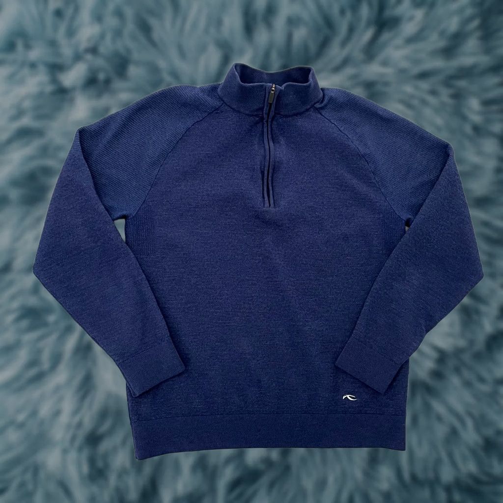 KJUS KJUS Kulm Sweater Adult Small Blue Half-Zip Pullover Long Sleeve Mens 48/ S Size US S / EU 44-46 / 1 - 1 Thumbnail