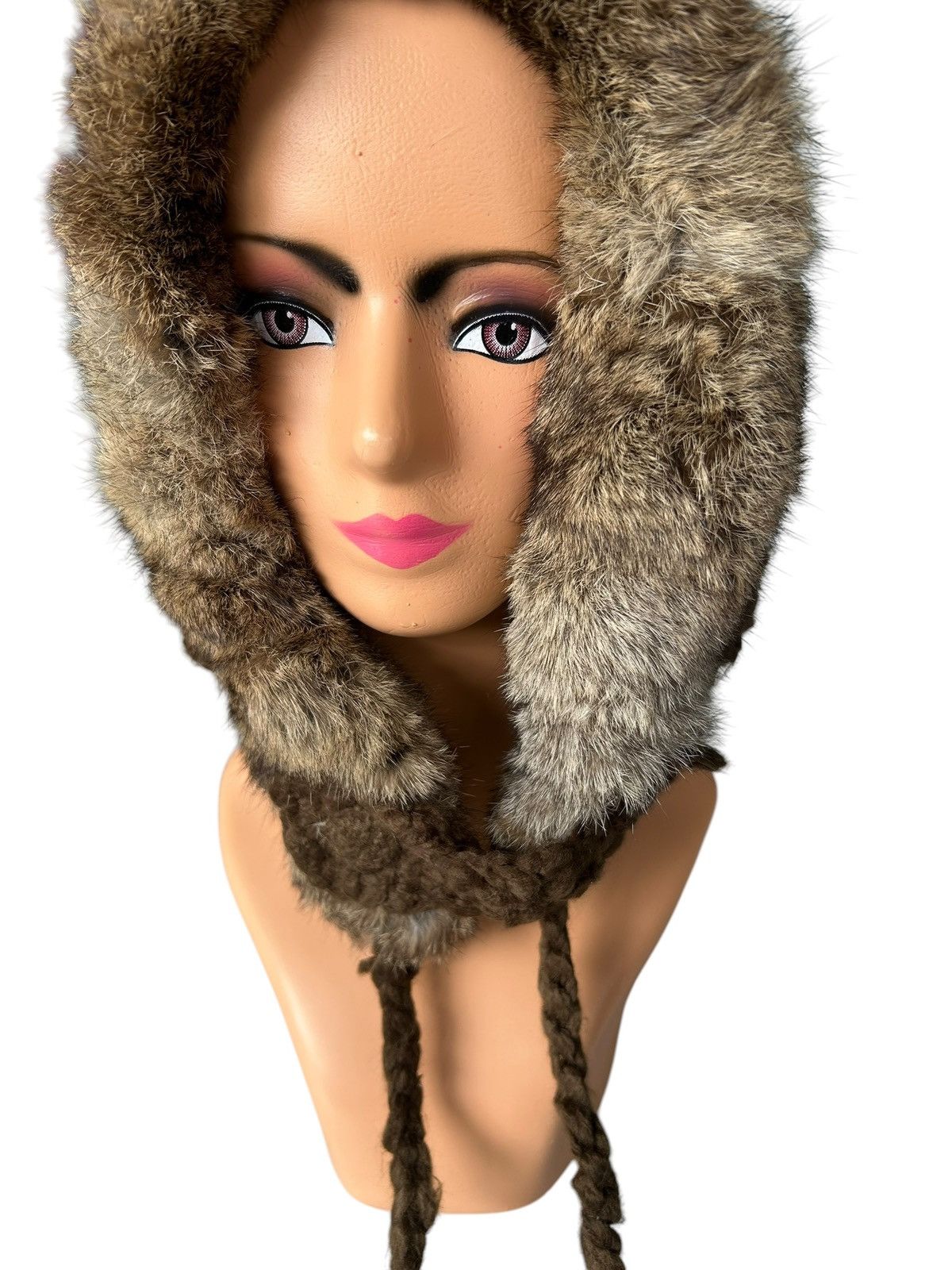 Japanese Brand × Kapital × Vintage Japanese Brand Overide Knitt Fur Big Beanie Hats Size ONE SIZE - 6 Thumbnail