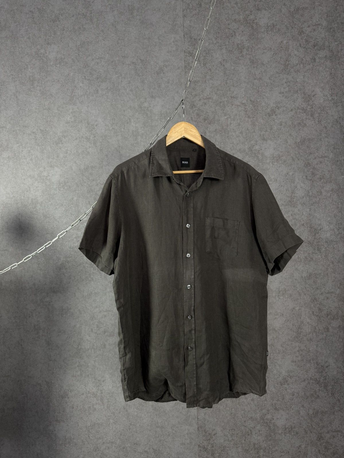 Hugo Boss Hugo Boss designer linen shirt Size US XL / EU 56 / 4 - 1 Thumbnail