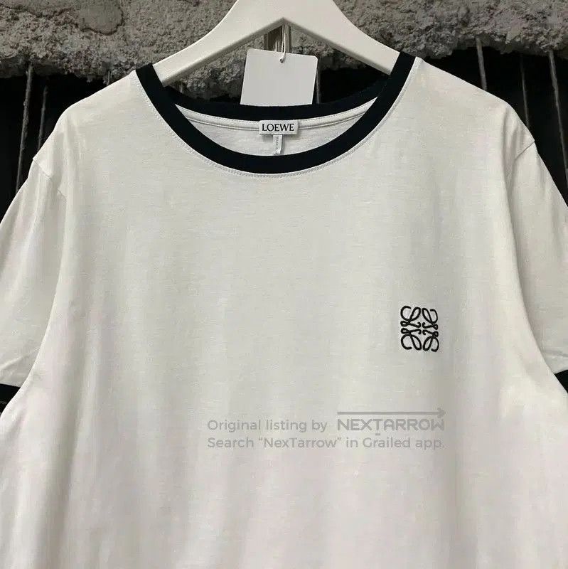 Loewe Loewe Women's Summer White Cotton T-Shirt . Size L / US 10 / IT 46 - 3 Thumbnail