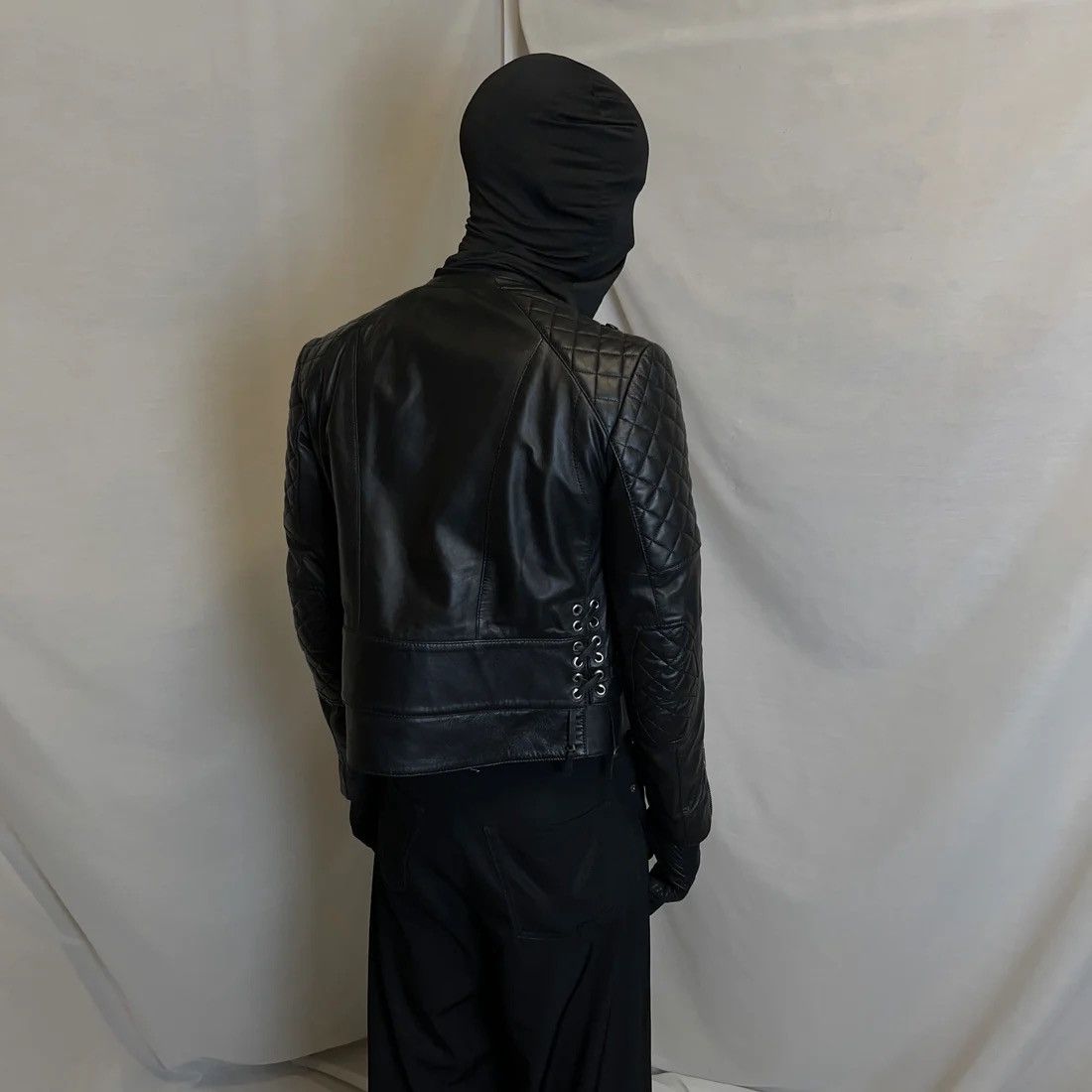 Balenciaga Balenciaga Quilted Bondage Lace Leather Jacket - AW12 Size US M / EU 48-50 / 2 - 2 Thumbnail