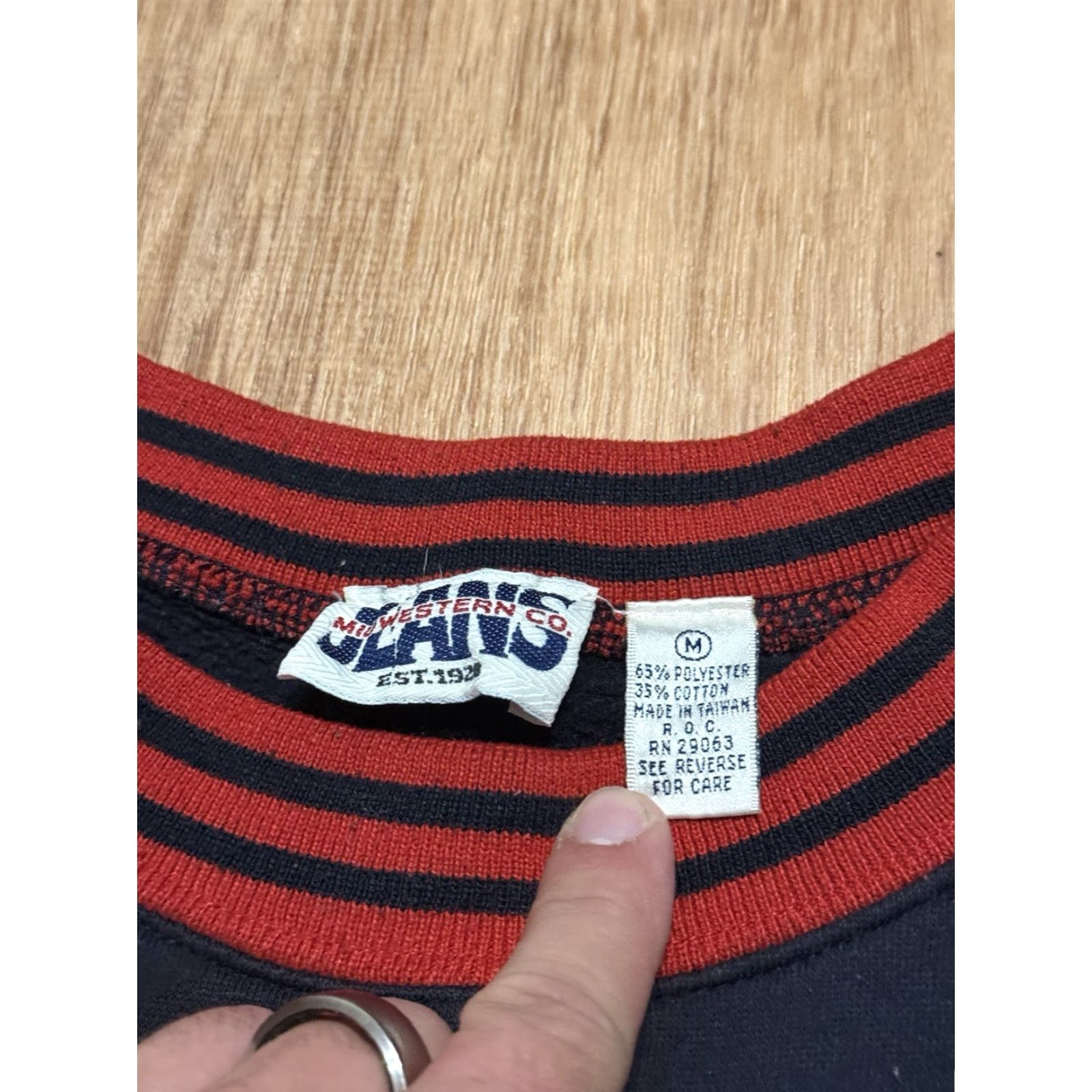 CO VINTAGE Midwestern Jeans Co Sweatshirt Crewneck Mens Medium Black 90s Pullover Sweatshirt Mens, 90s Vintage, Black, M Size US M / EU 48-50 / 2 - 3 Thumbnail