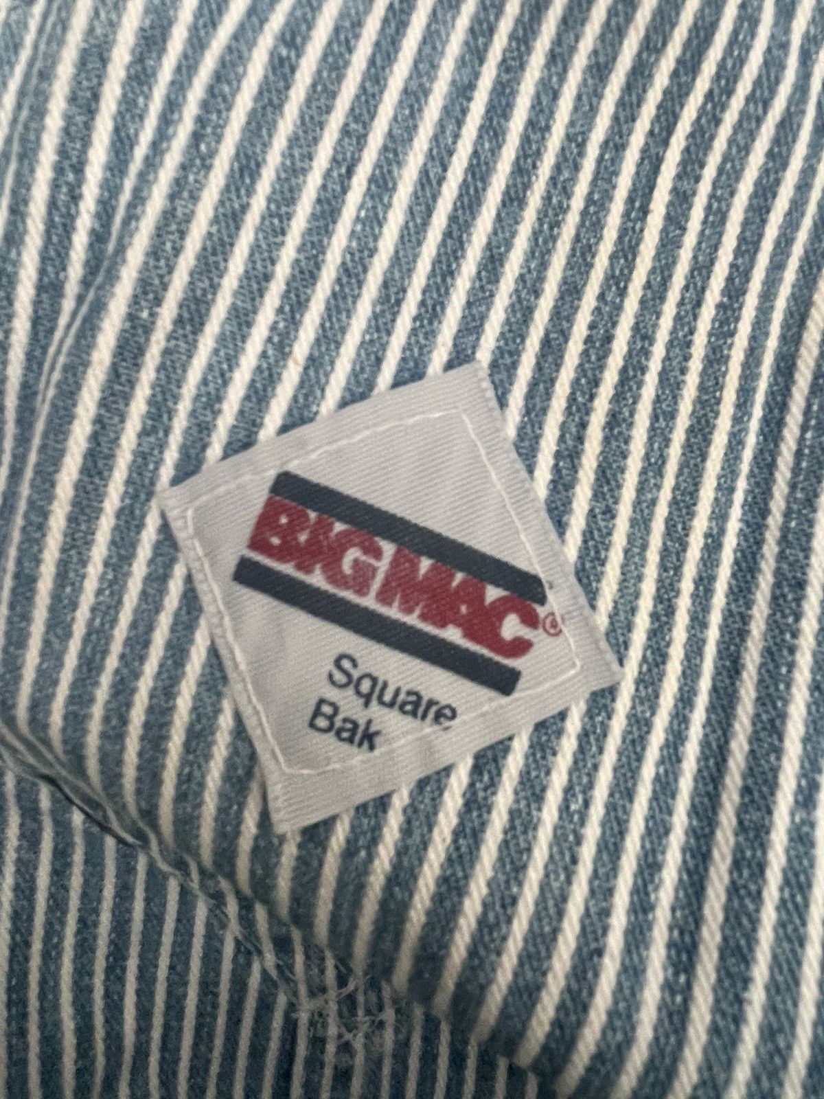 Big Mac × Vintage Vintage 80’s Big Mac Hickory Stripes Overall Size US 42 / EU 58 - 11 Thumbnail