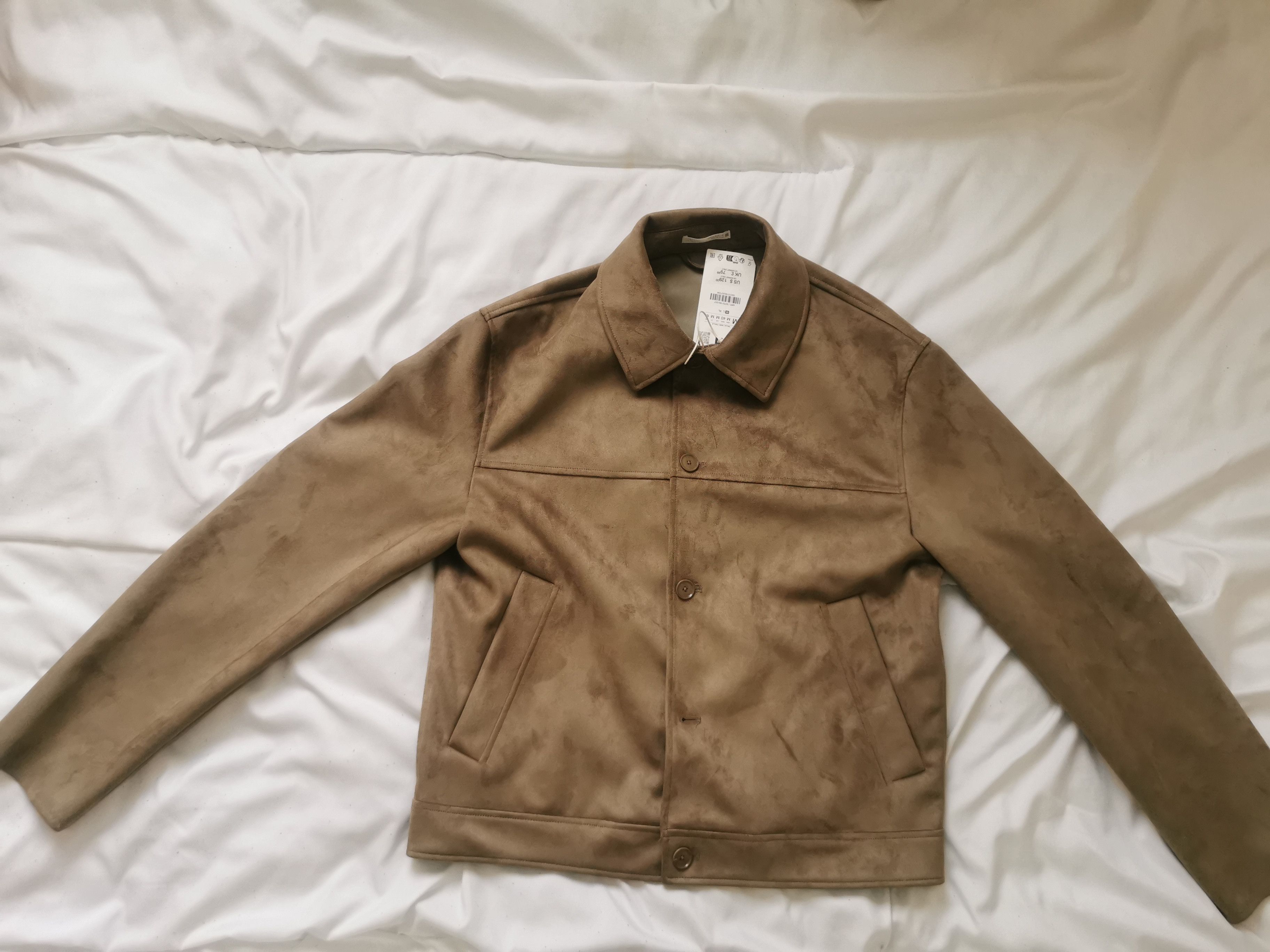 Zara Zara brown faux suede jacket size man medium Size US M / EU 48-50 / 2 - 5 Thumbnail