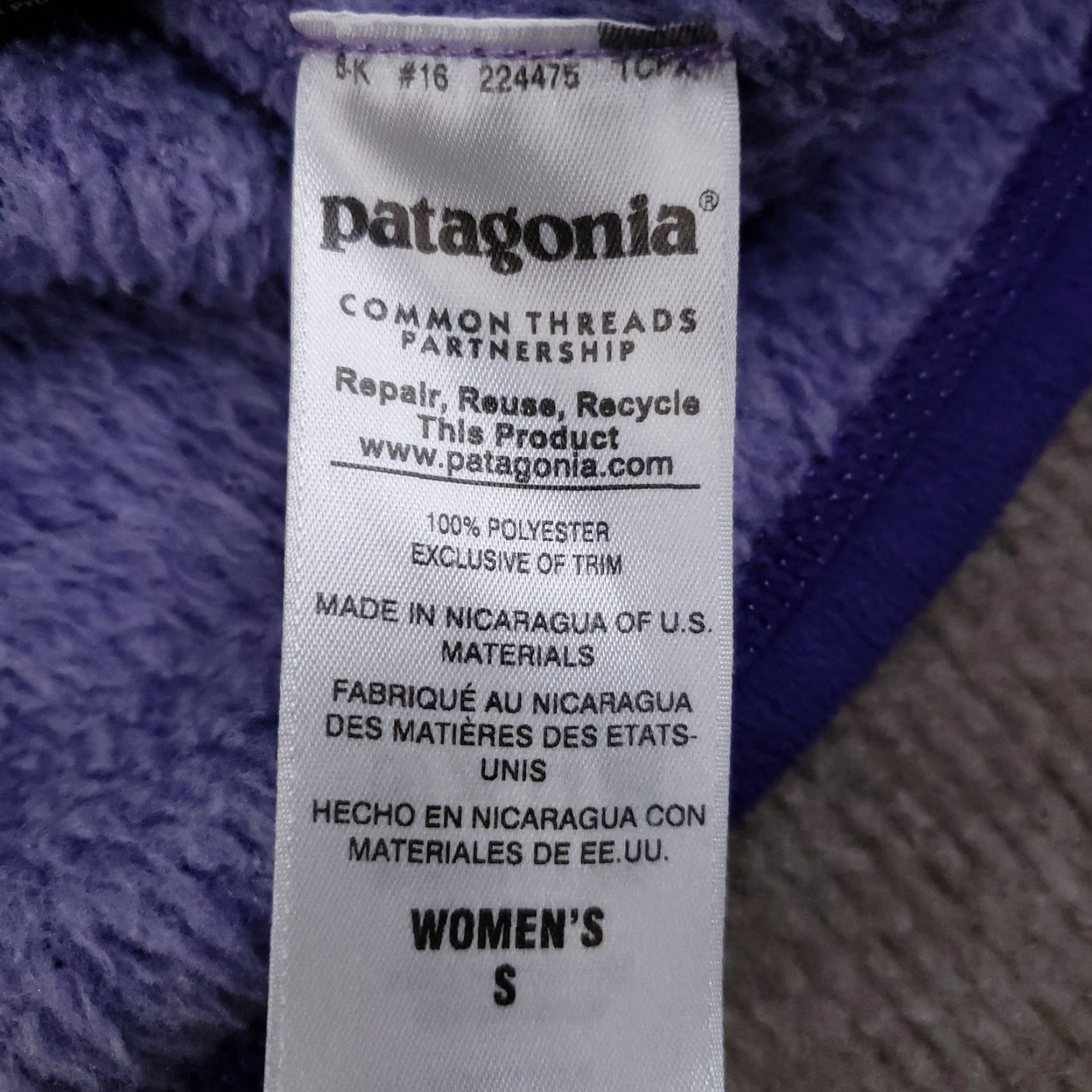 Patagonia Patagonia Sweater Womens Small Purple Fleece Snap Pullover Outdoor Cozy Size S / US 4 / IT 40 - 7 Thumbnail