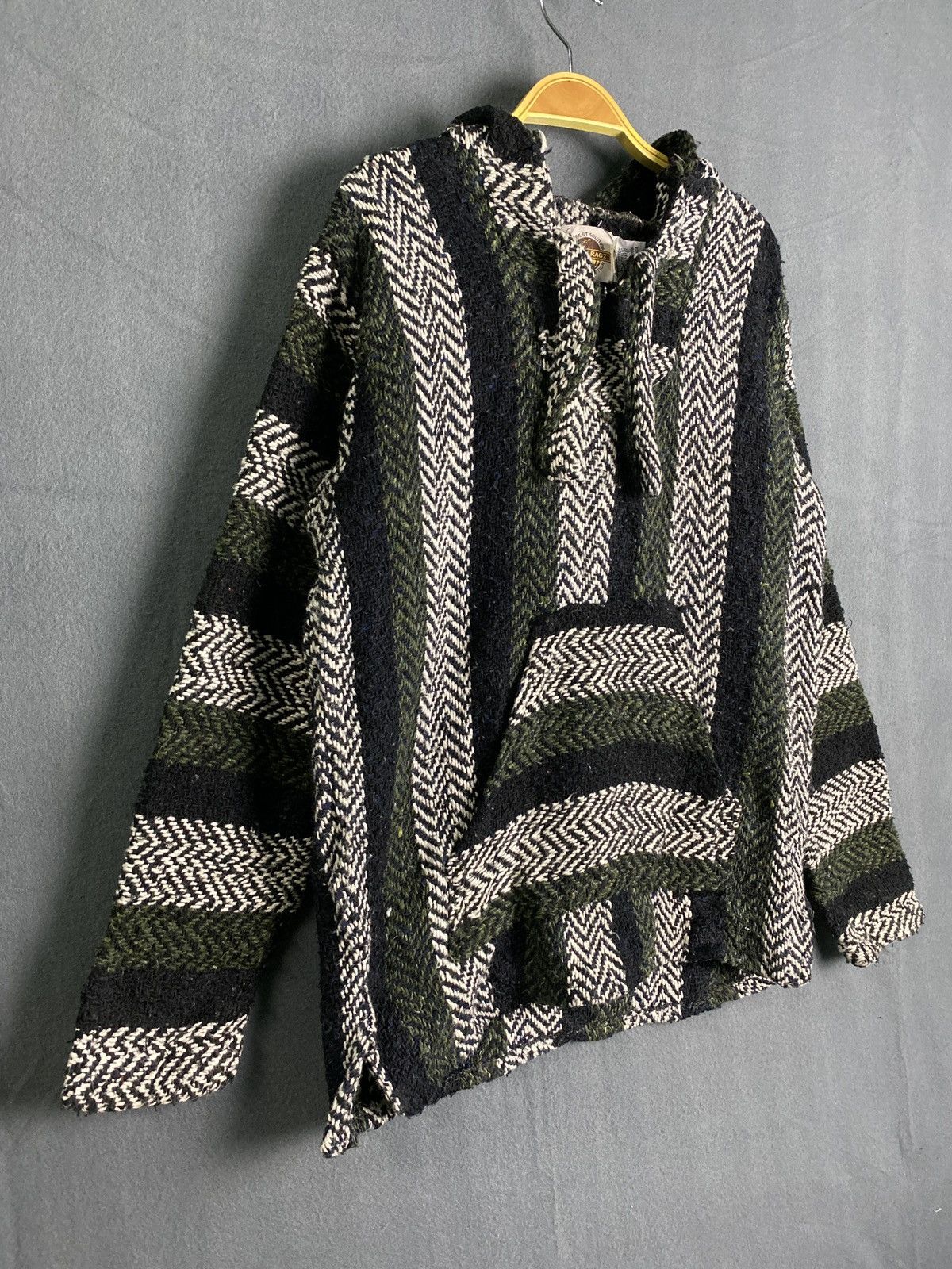 Mexican Threads × Vintage Rare Vintage Earth Ragz Baja Mexican Drug Rugs Hoodie Size US S / EU 44-46 / 1 - 4 Thumbnail