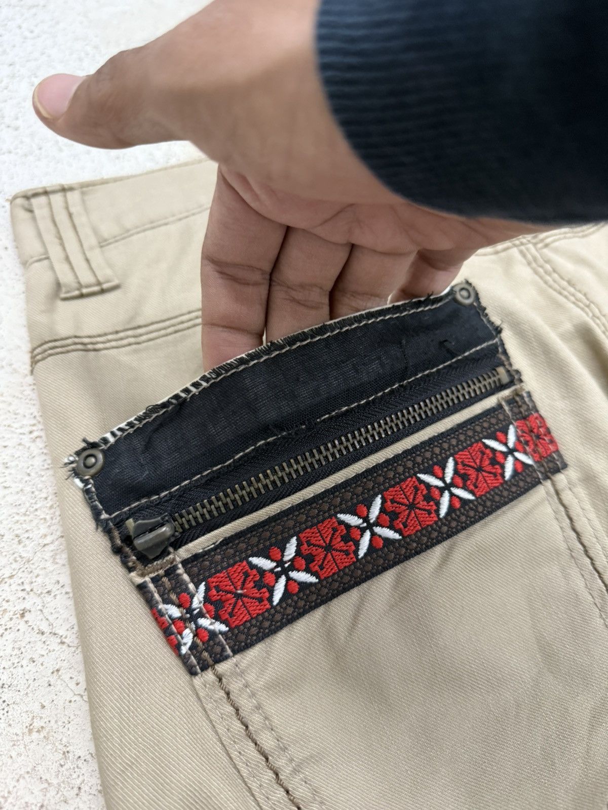 semanticdesign Semantic Design Ethnic Motive Pocket Japanese Streetwear Size US 29 - 16 Thumbnail