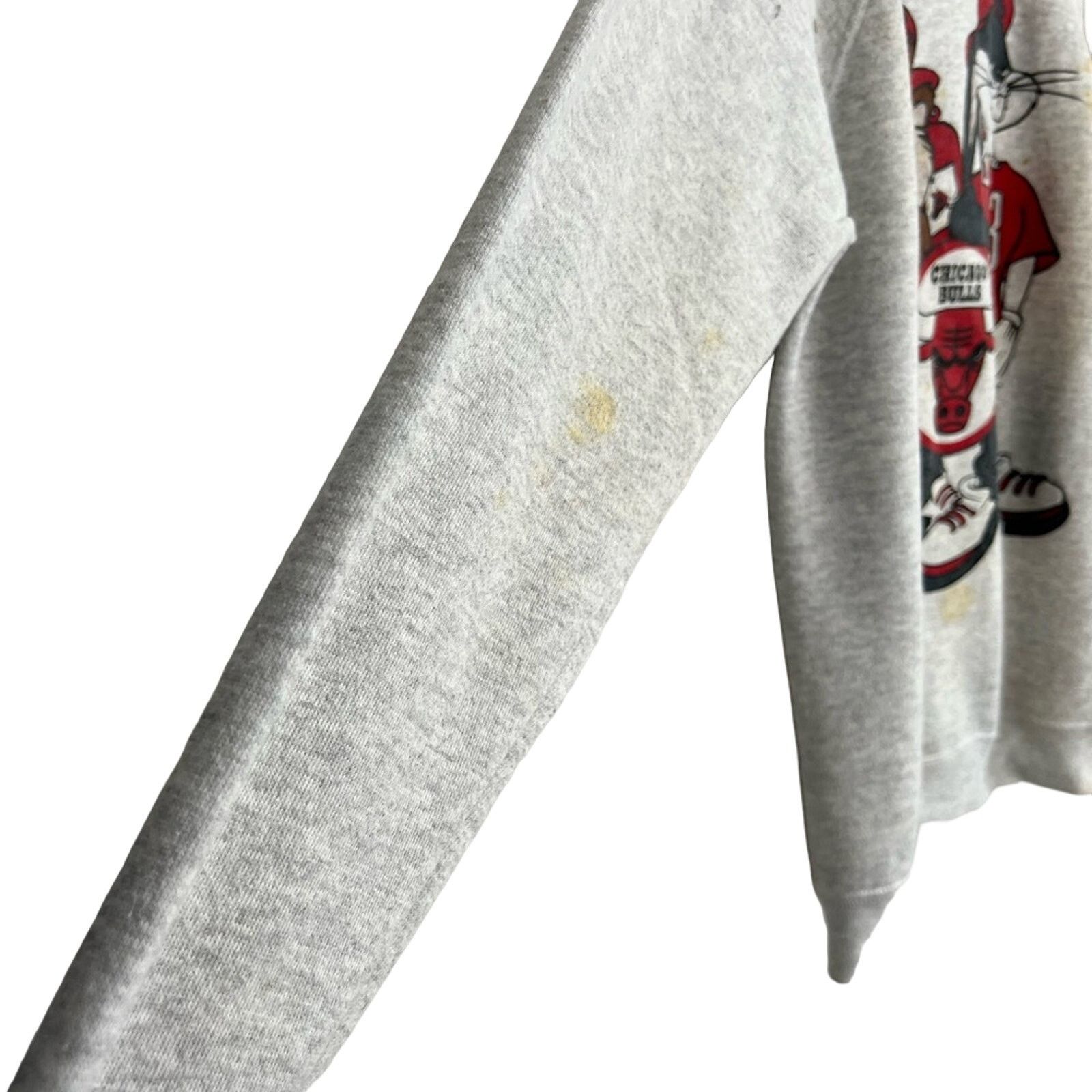 Hanes Vintage 90’s Looney Tunes Taz Bugs Chicago Bulls Sweatshirt Size US L / EU 52-54 / 3 - 4 Thumbnail