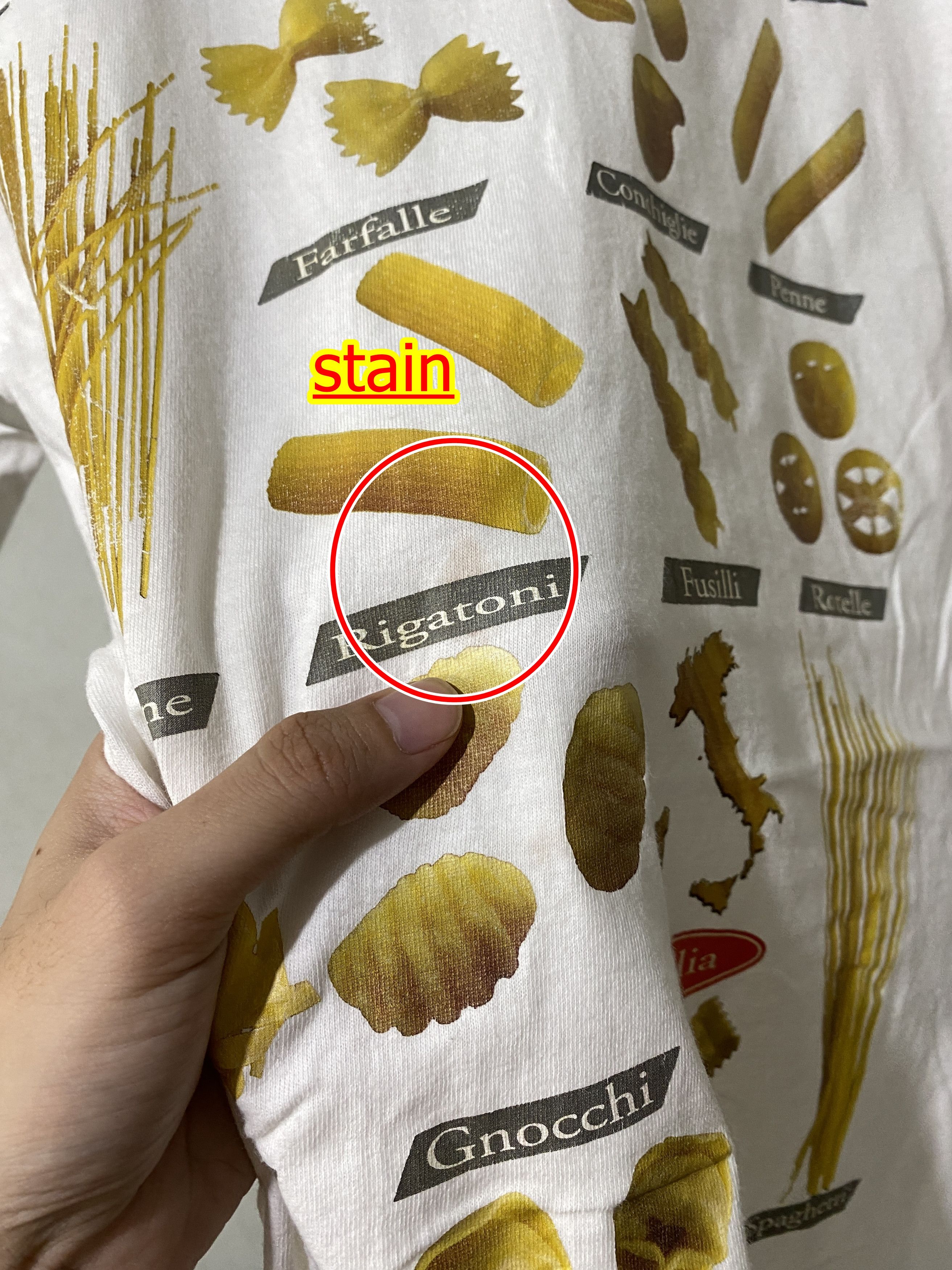 Vintage Vintage 90s Pasta Shirt Size US M / EU 48-50 / 2 - 6 Thumbnail