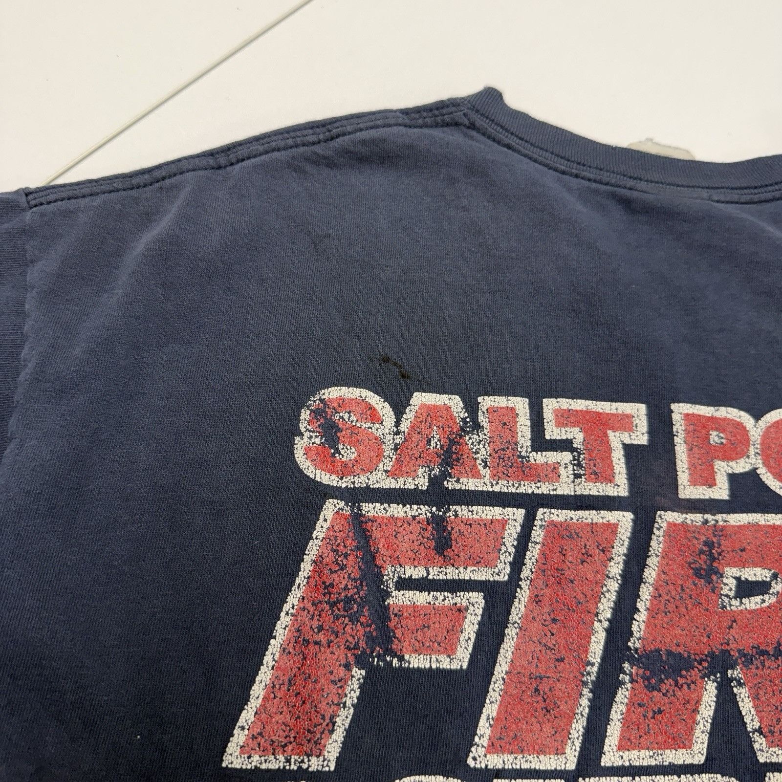 Vintage Vintage Salt Point NY Fire Dept T Shirt Mens Large Blue Y2K Size US L / EU 52-54 / 3 - 9 Thumbnail