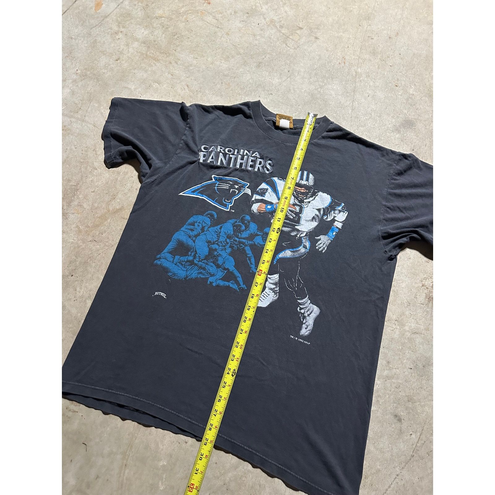 NFL × Nutmeg × Vintage Vintage Carolina Panthers 1993 Nutmeg Graphic T Shirt Large Size US L / EU 52-54 / 3 - 8 Thumbnail