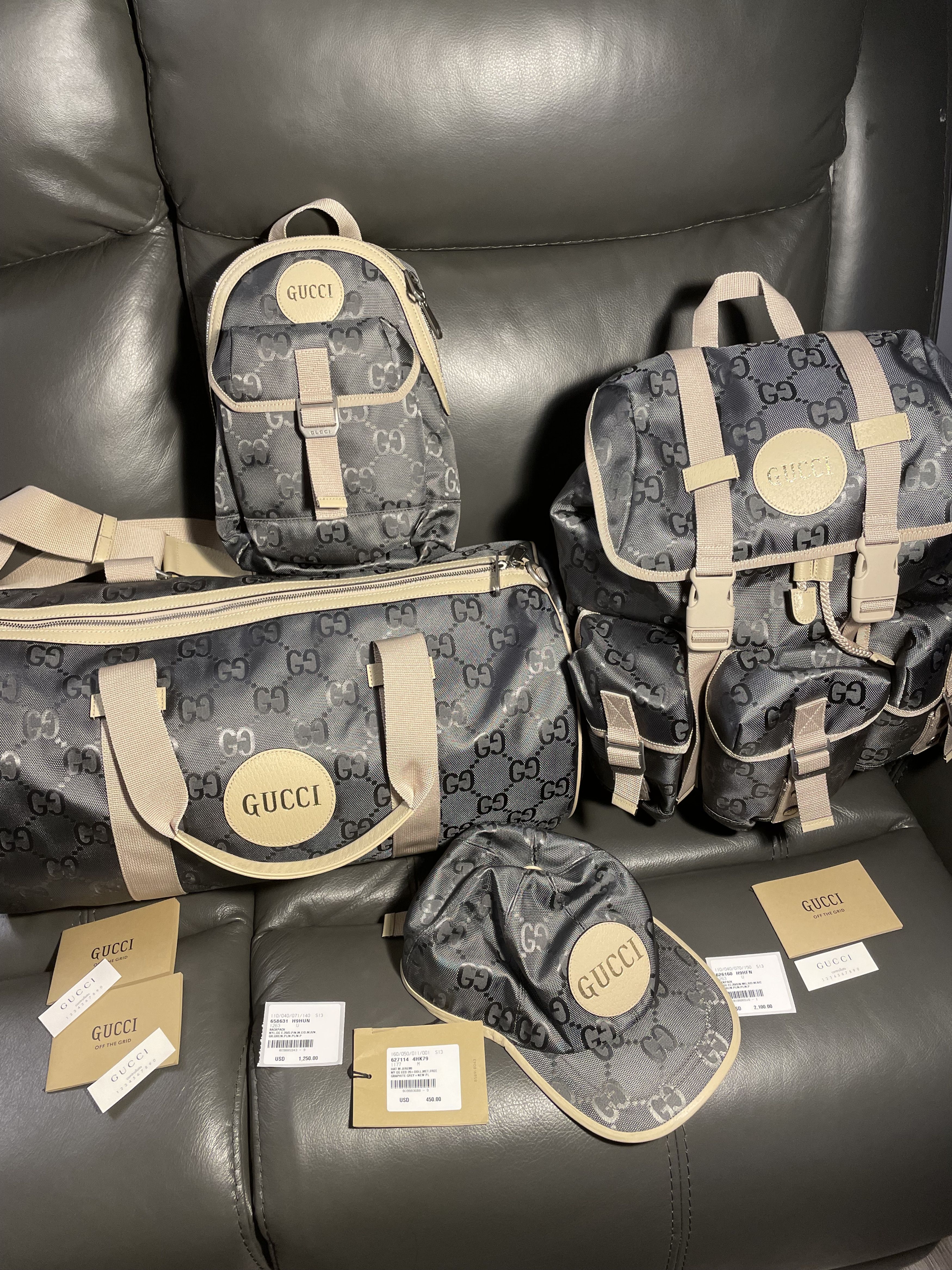 Gucci on the run duffel