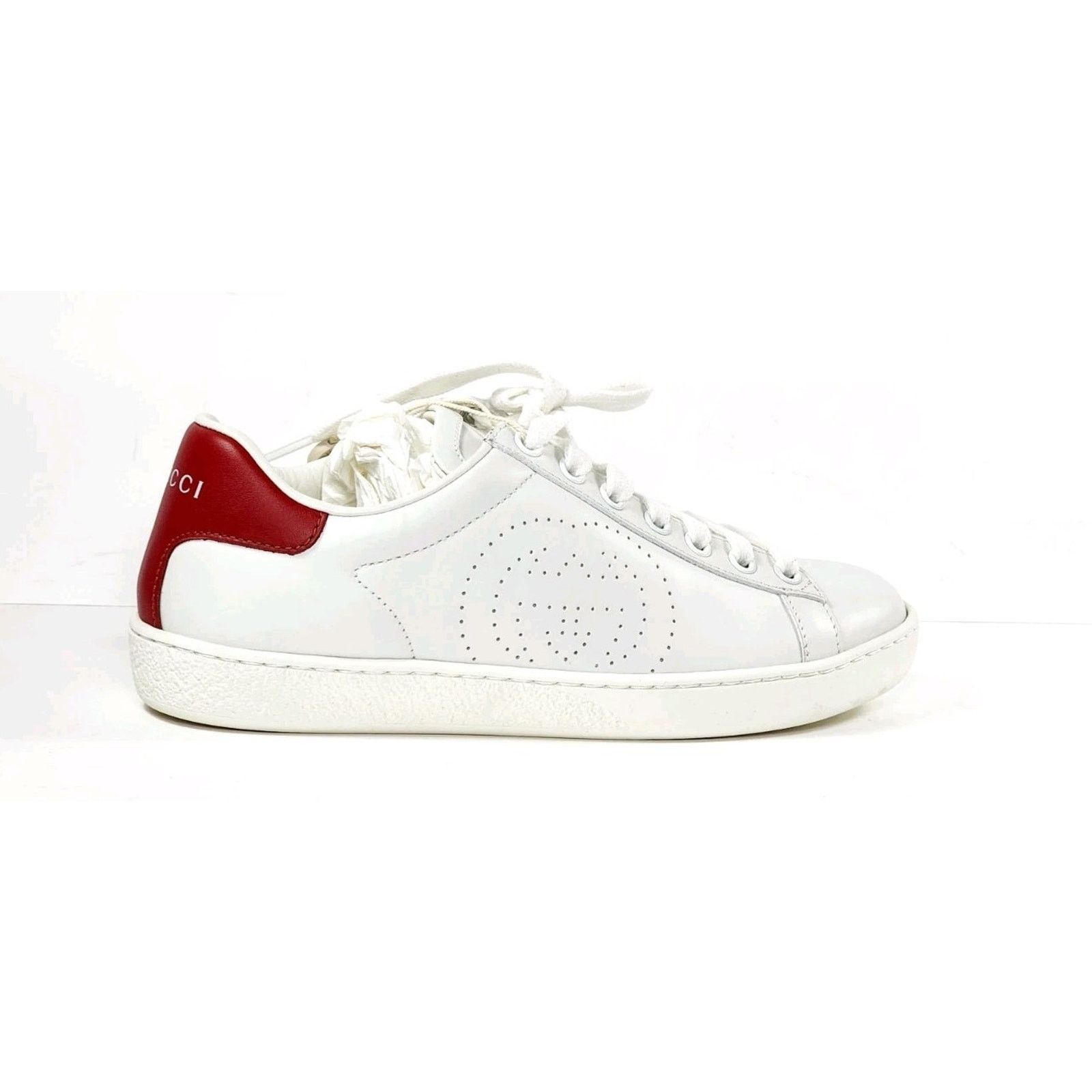 Gucci Gucci Ace Interlocking GG S Women's White AYO70 9078 US4 Size US 4 / IT 34 - 1 Thumbnail