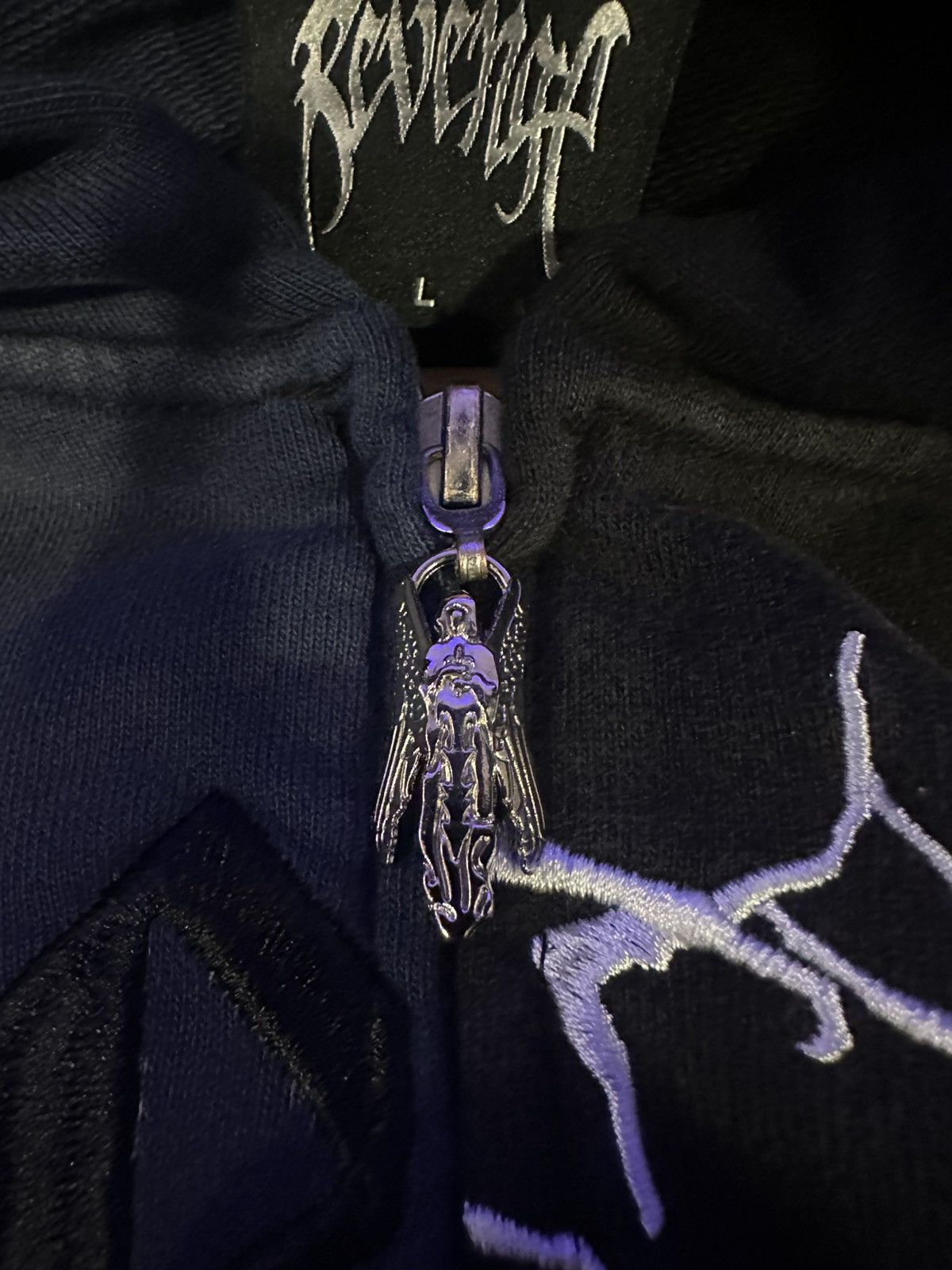 Revenge Rare Revenge ‘Duality Zip’ Hoodie Navy/Black Size US L / EU 52-54 / 3 - 3 Thumbnail