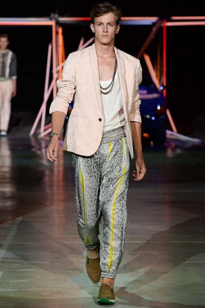 Roberto Cavalli 2015ss silk blend snake print jog pants Size US 32 / EU 48 - 1 Thumbnail