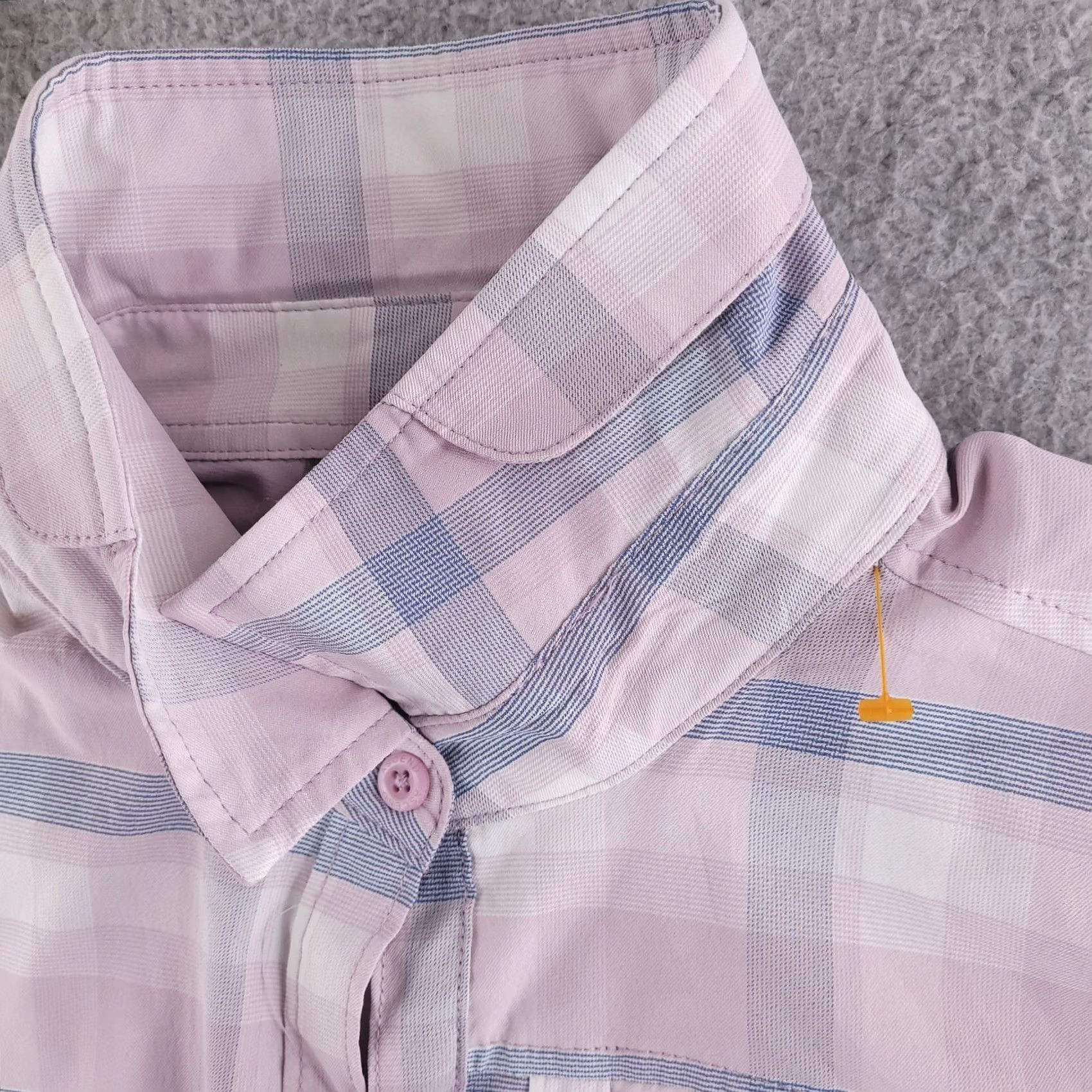 ASCENO Ascend Shirt Womens Small Pink Button-Up Short Sleeve Performance Pink Womens S Size S / US 4 / IT 40 - 4 Thumbnail