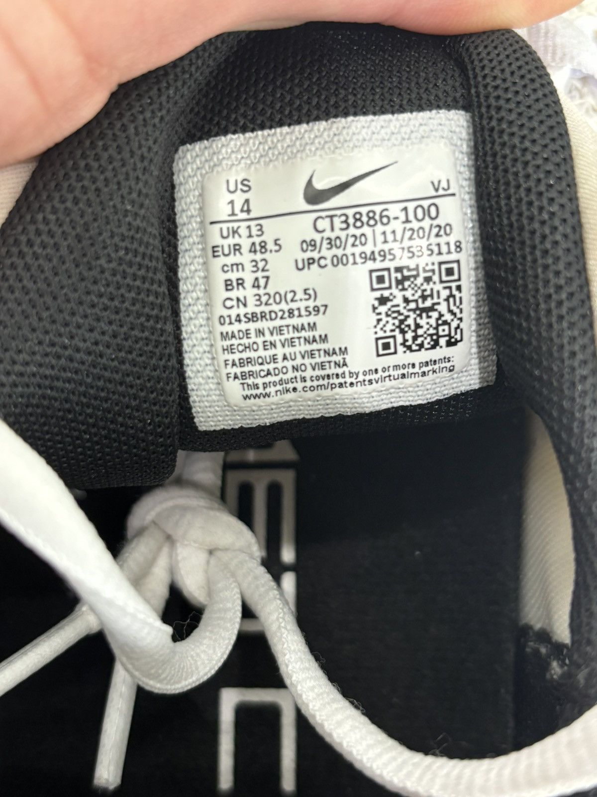 Nike Nike Free Metcon 4 White Black Sz. 14 Size US 14 / EU 47 - 8 Thumbnail