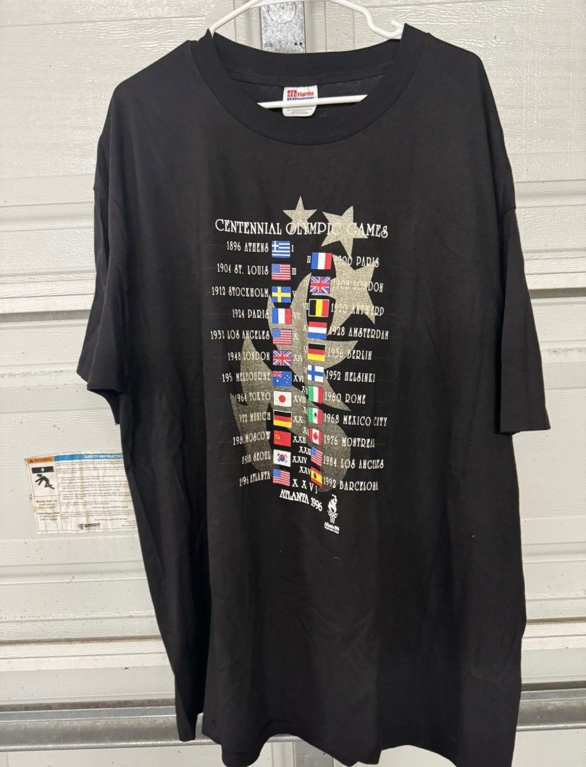 USA Olympics VTG Atlanta 1996 Olympic Tee Size US XXL / EU 58 / 5 - 1 Thumbnail
