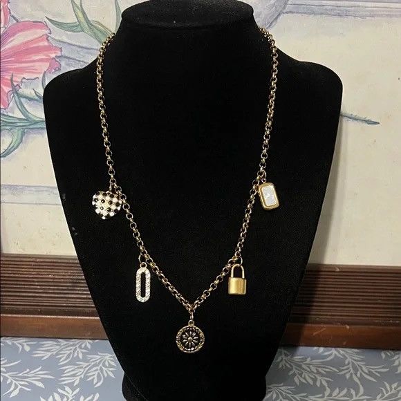 Other Gold plated stainless steel multi charm necklace Size ONE SIZE - 1 Thumbnail