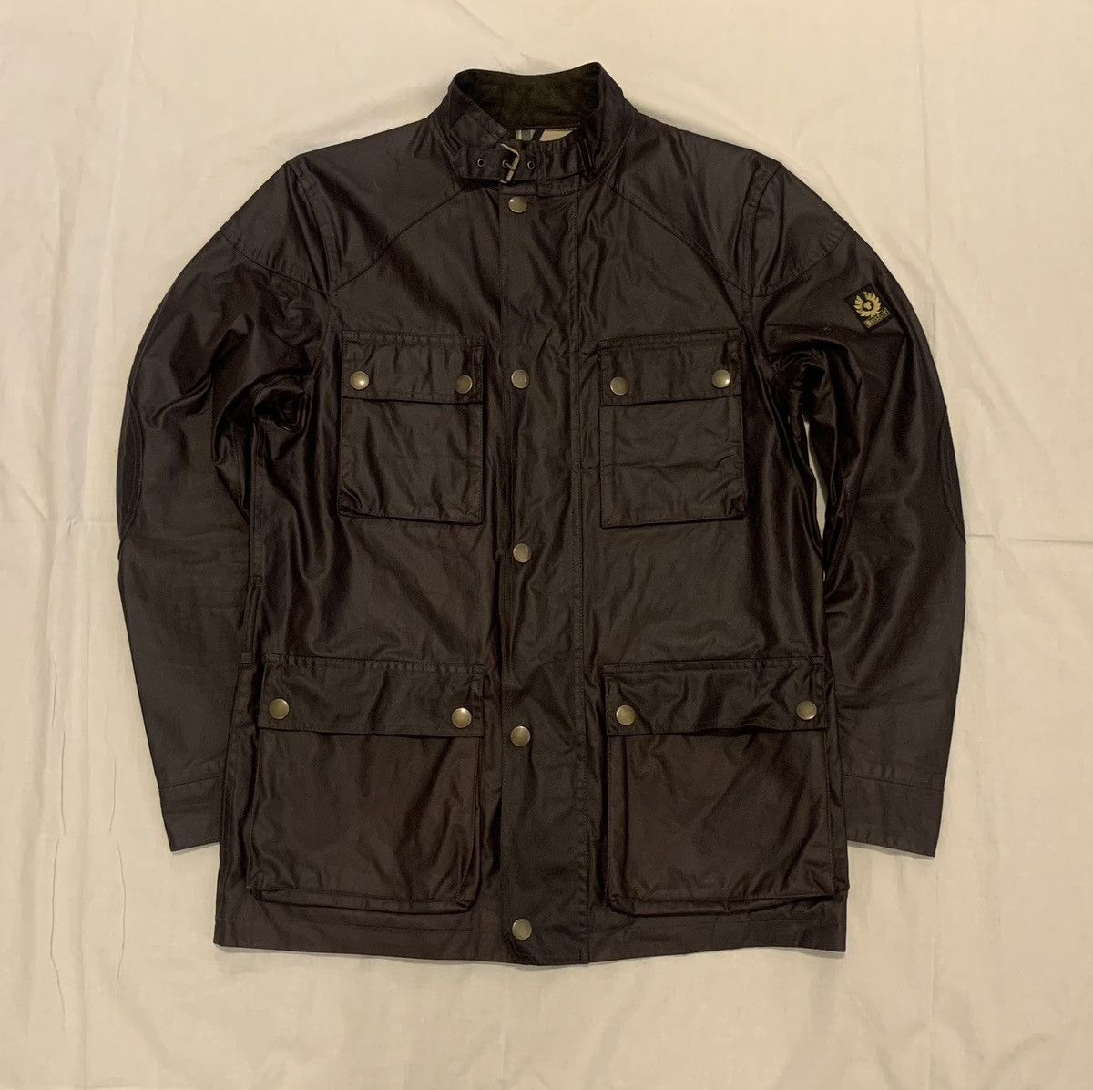 image of Belstaff Trailmaster M/50 Waxed Jacket (Chocolate Brown), Men's (Size Medium)