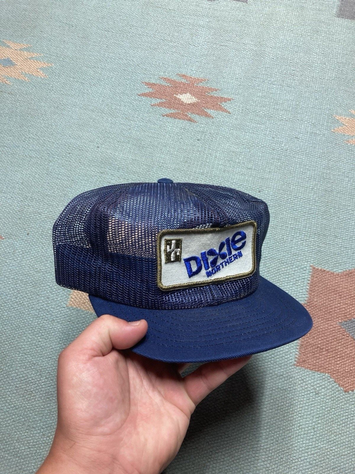 Vintage 70s trucker hat full mesh Dixie cup patch Louisville MFG USA Size ONE SIZE - 1 Thumbnail