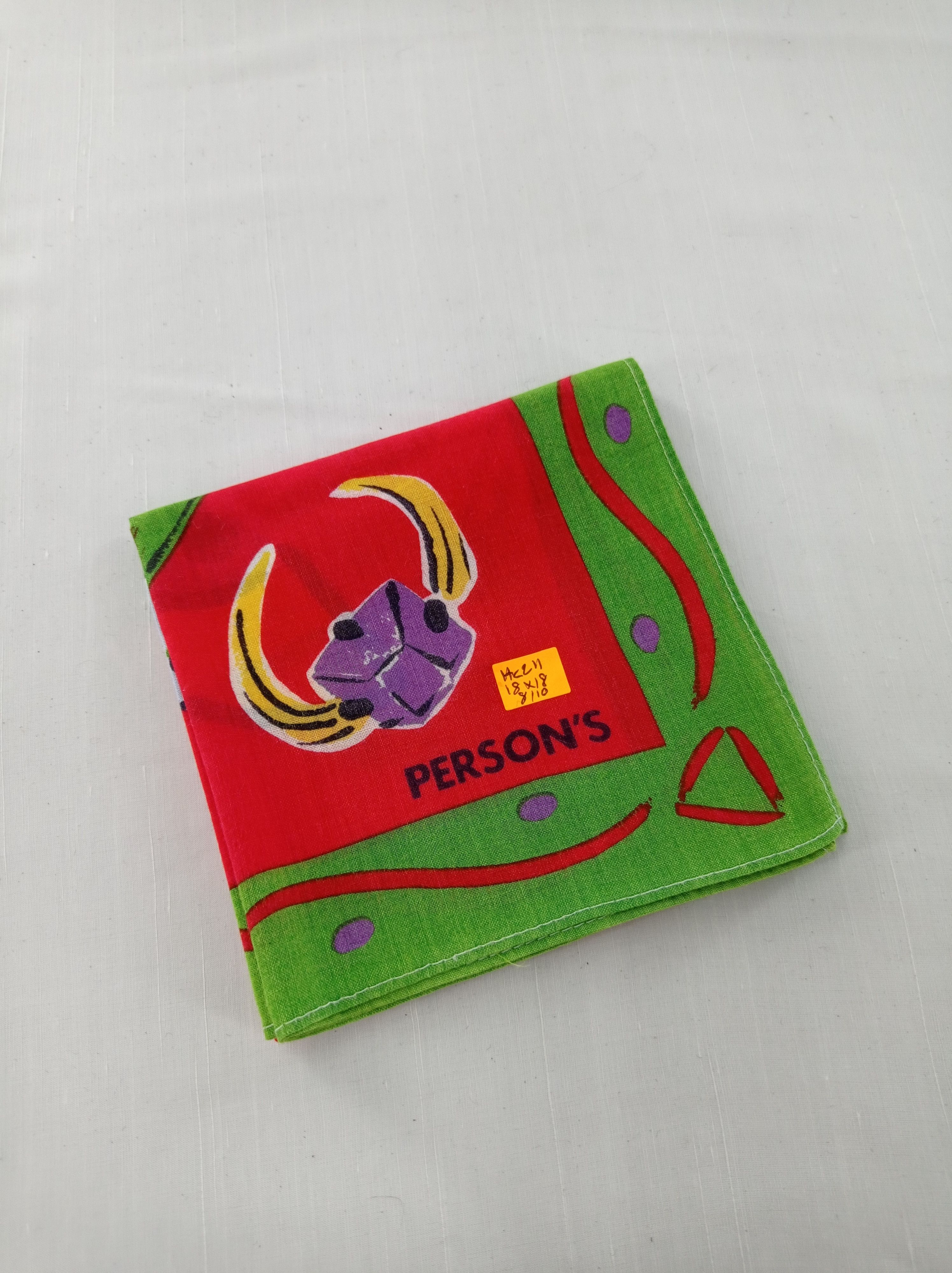 PERSON'S × Vintage Vintage Person Pop Art Handkerchief / Neckwear / Bandana Size ONE SIZE - 3 Thumbnail