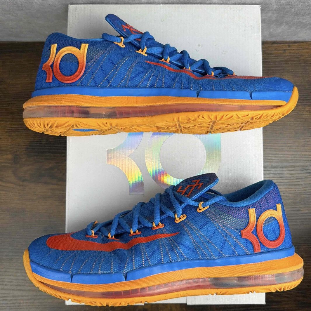Nike Nike KD 6 Elite Team Blue Orange Size 8.5 642838-400 OG Rare Size US 8.5 / EU 41-42 - 3 Thumbnail