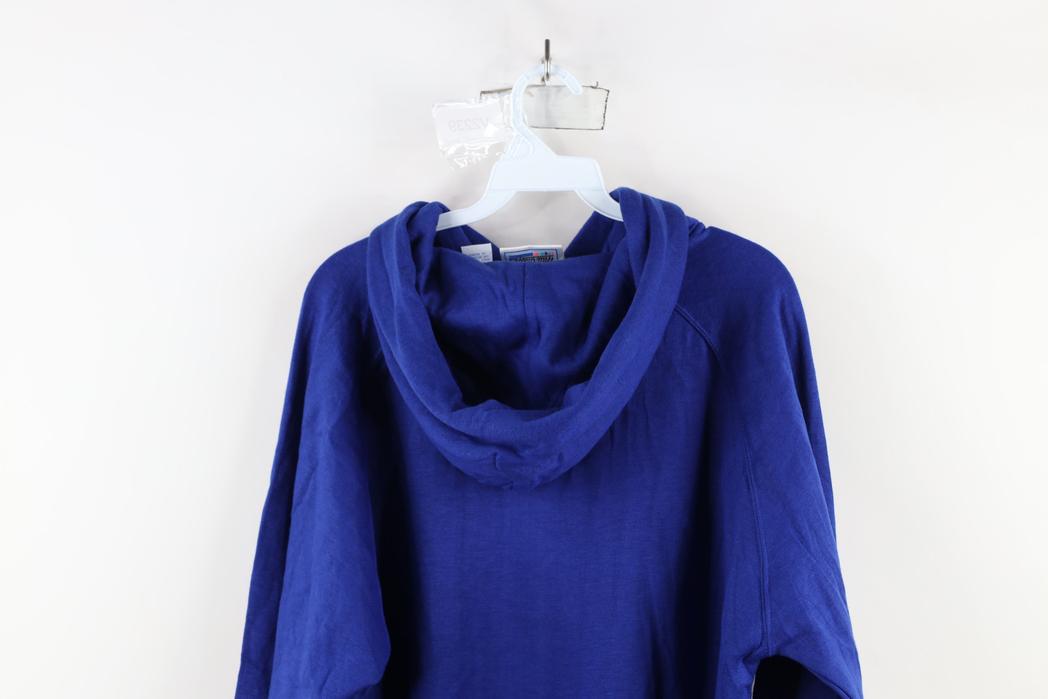 Vintage Deadstock Vintage 70s 80s Streetwear Hoodie Sweatshirt Blue Size US M / EU 48-50 / 2 - 12 Thumbnail