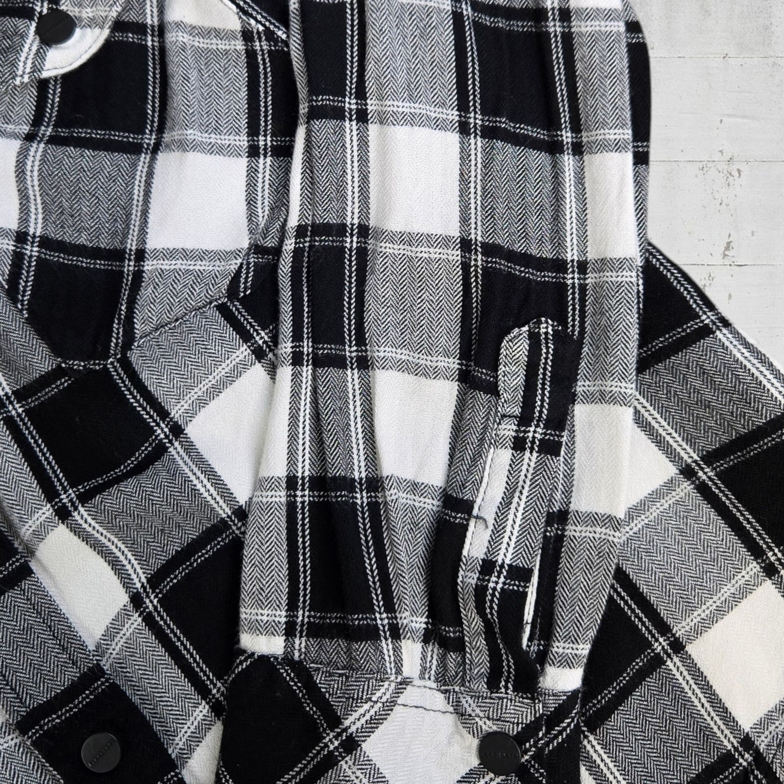 Sanctuary Sanctuary Black Plaid Boyfriend Flannel Size Medium Size M / US 6-8 / IT 42-44 - 6 Thumbnail