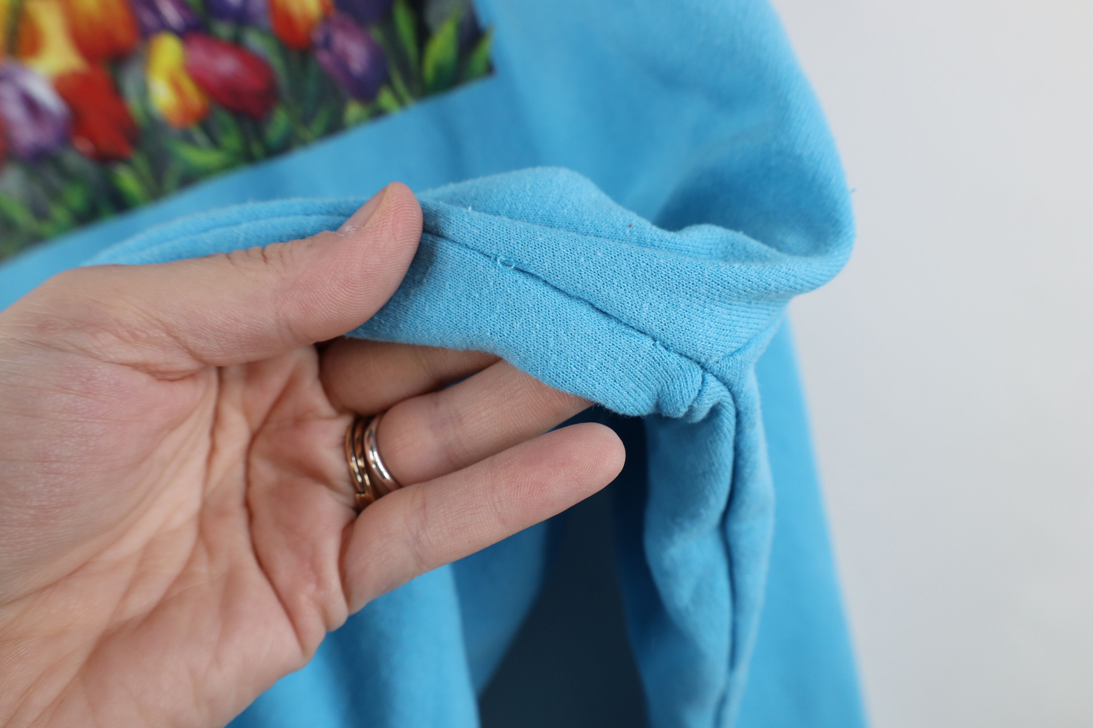 Vintage Vintage 90s Streetwear Tulip Flower Collared Sweatshirt USA Size XL / US 12-14 / IT 48-50 - 8 Thumbnail
