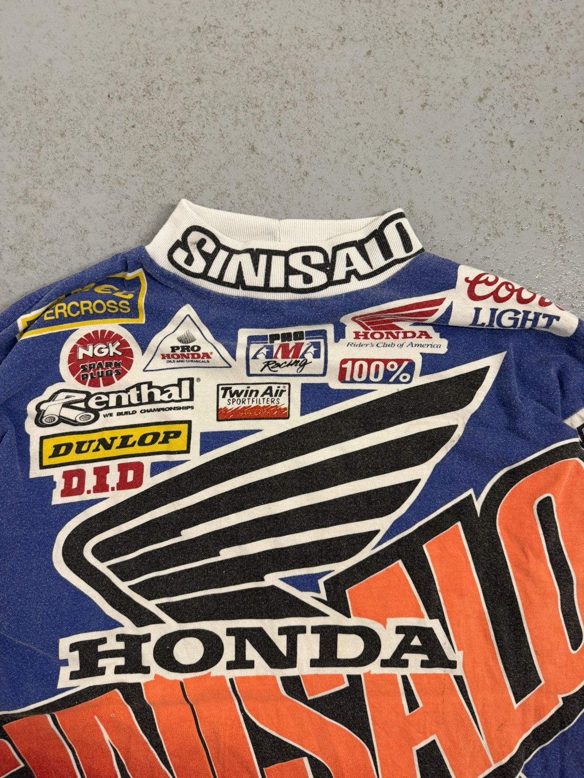 Honda Vintage 1994 Sinisalo Moto Worldwide Motocross Honda Tee Size US L / EU 52-54 / 3 - 5 Thumbnail