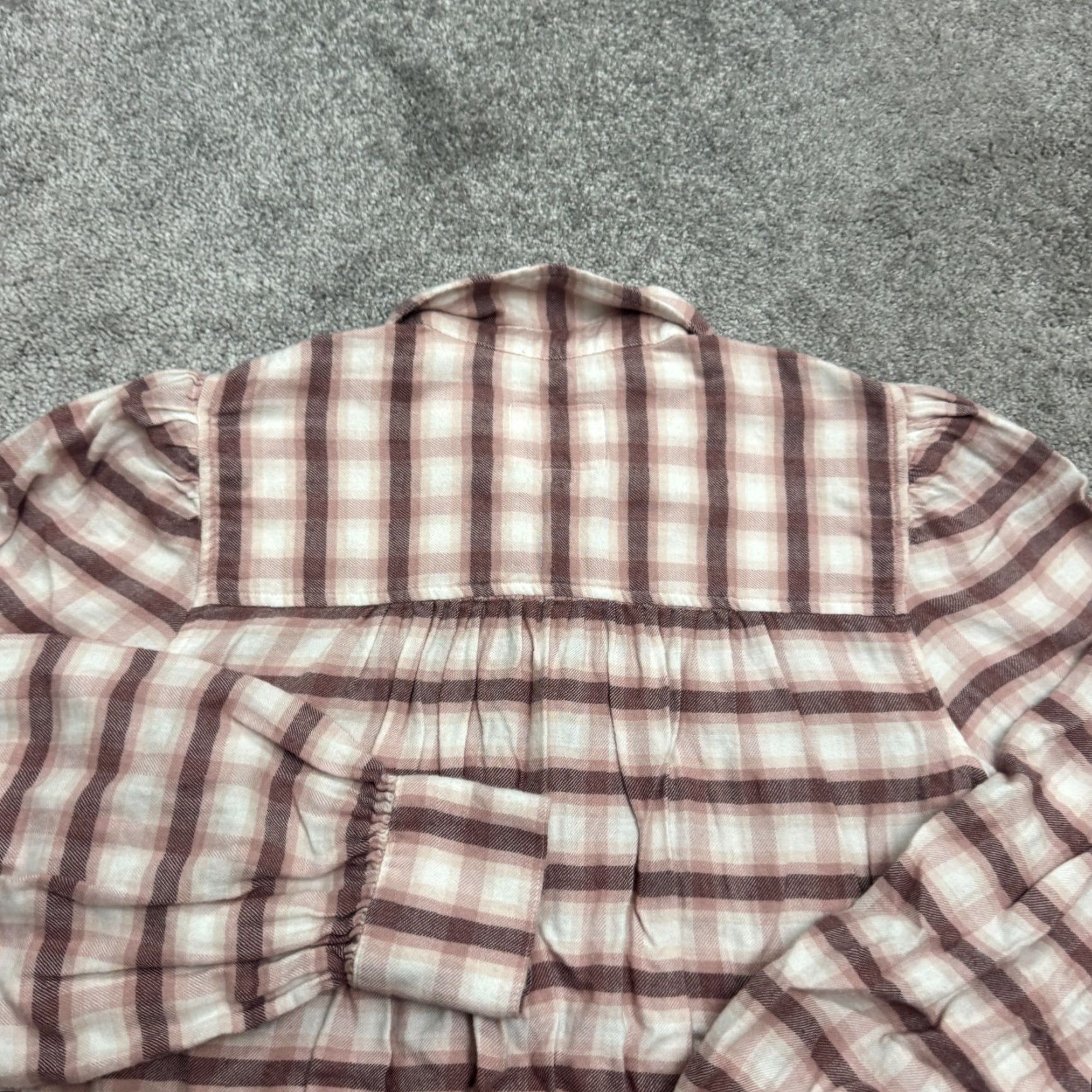 Rails Rails Pink Plaid Button-Up Shirt Womens Medium Flannel Puff Sleeve Classic Size M / US 6-8 / IT 42-44 - 4 Thumbnail