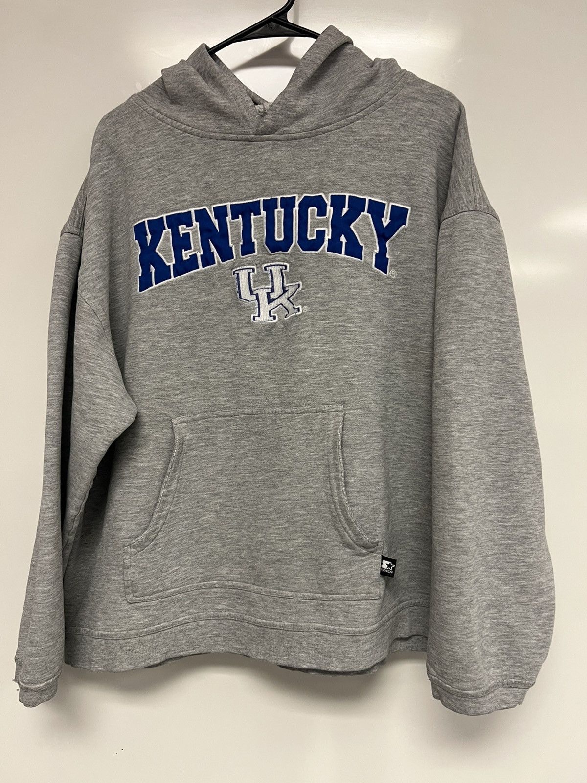Starter × Vintage VTG Starter Kentucky Wildcats Grey Faded Hoodie Tag XL Size US XL / EU 56 / 4 - 1 Thumbnail