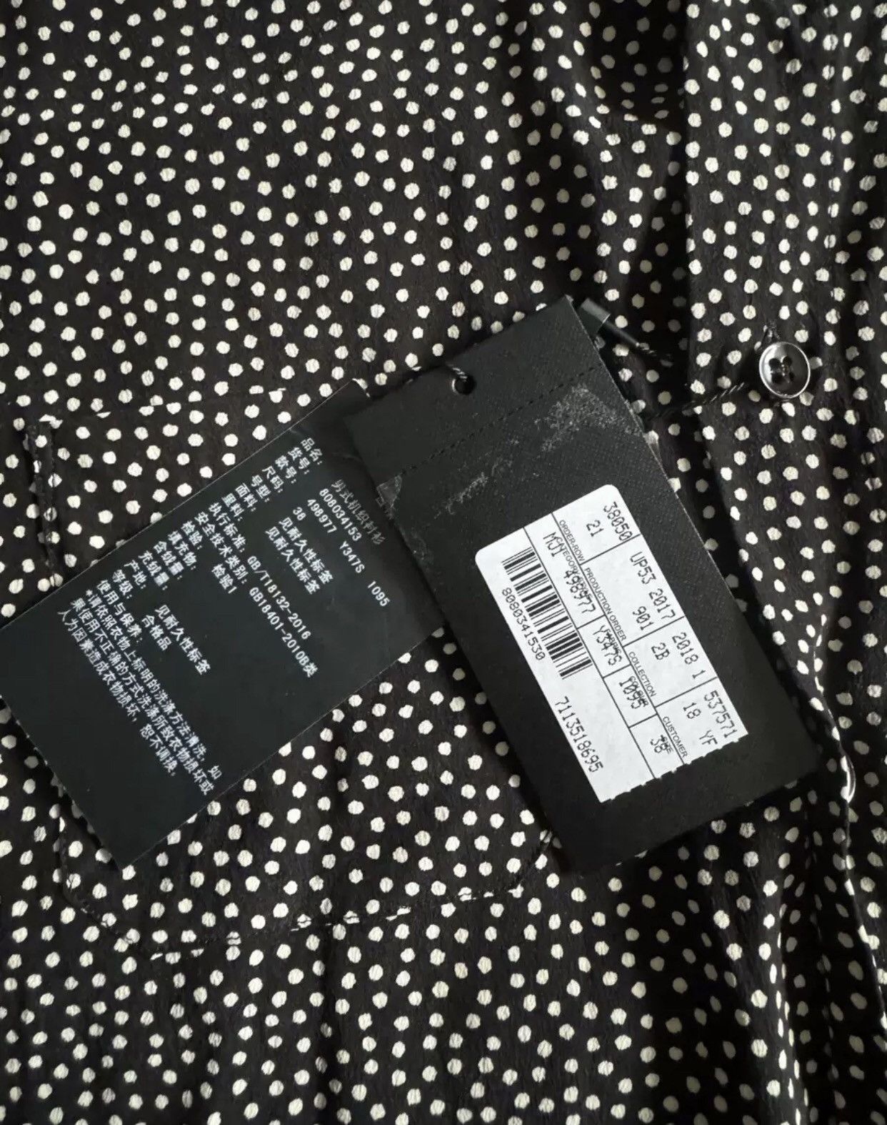 Saint Laurent Paris × Yves Saint Laurent Saint Laurent polka dot shirt2412-Nextarrow Size US M / EU 48-50 / 2 - 6 Thumbnail