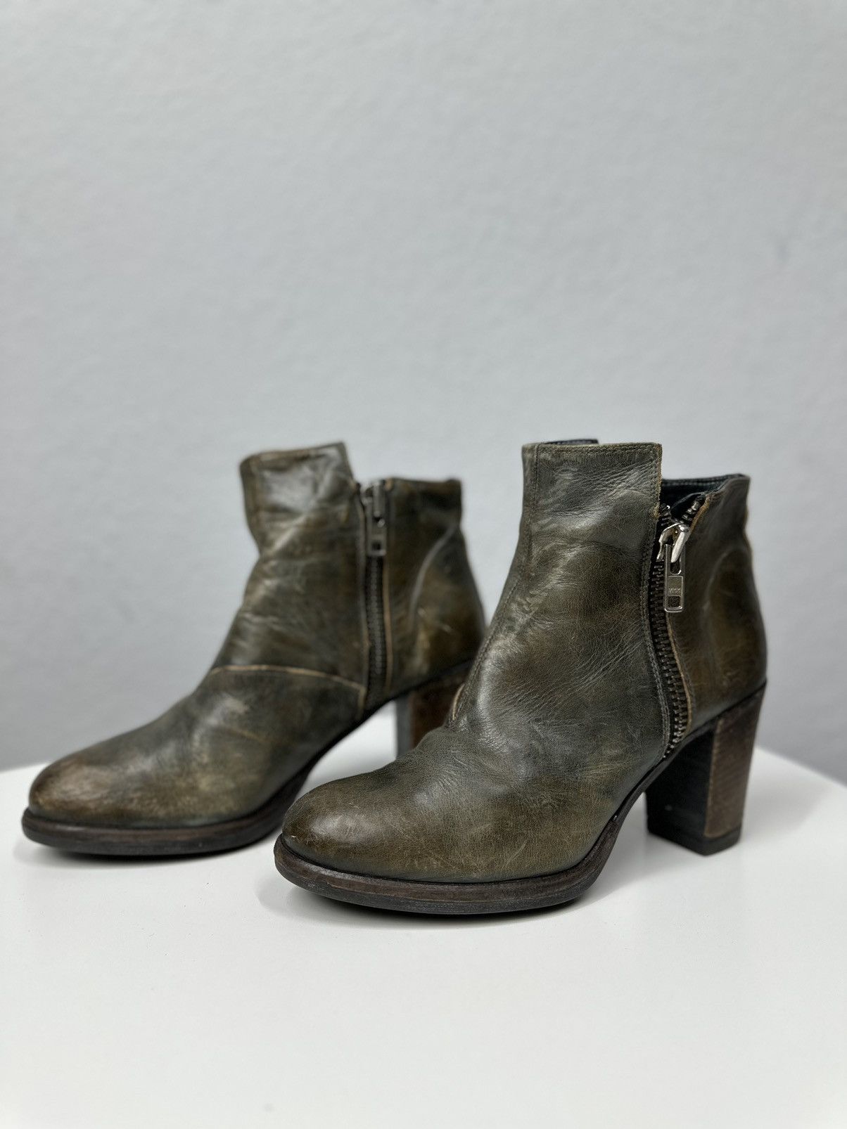 A.S.98 Vintage Leather Boots AS 98 HandMade Guidi Italy Rick owens Size US 9 / IT 39 - 7 Thumbnail