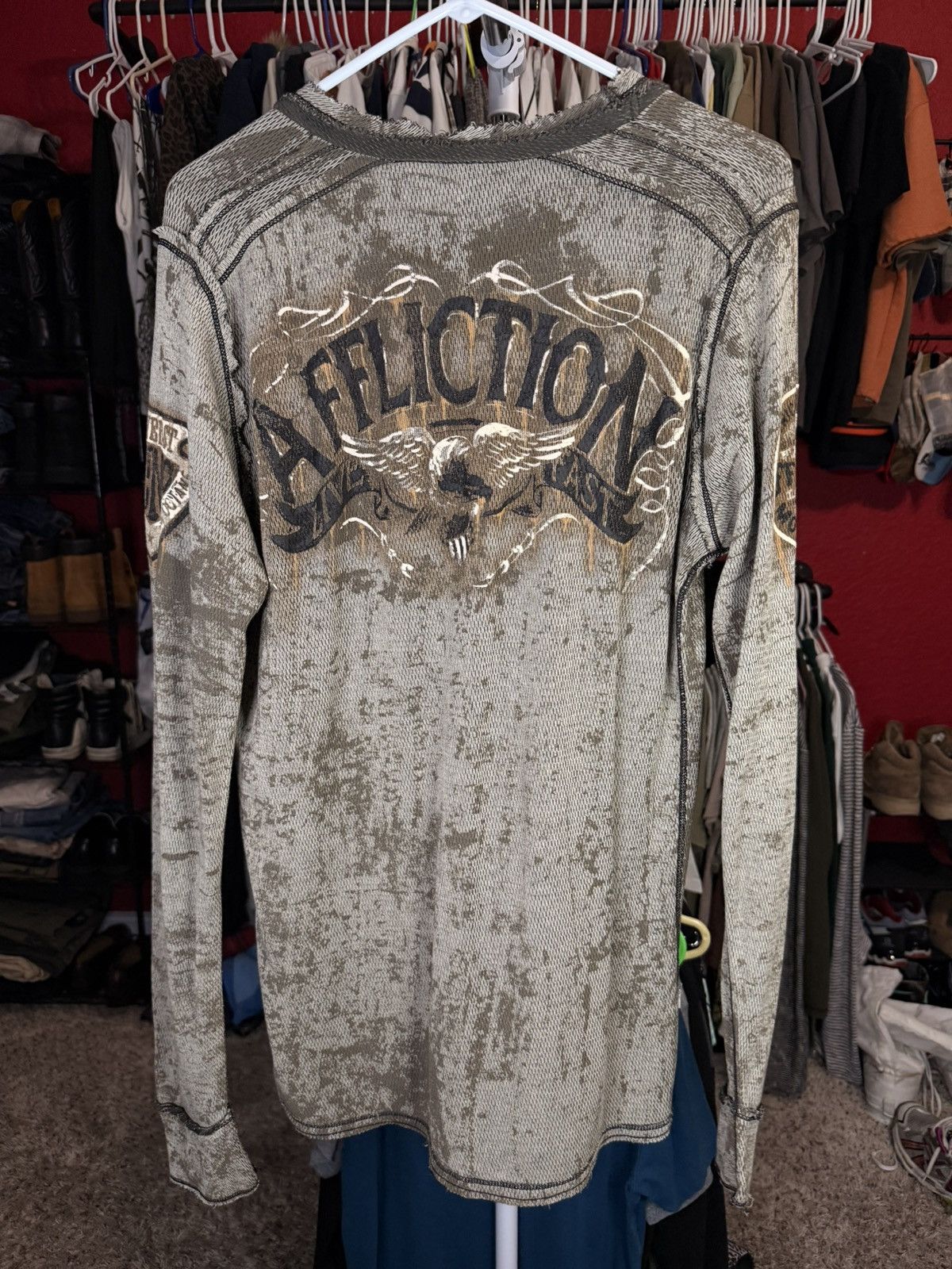 Affliction Affliction Reversible Long Sleeve Size US L / EU 52-54 / 3 - 3 Thumbnail