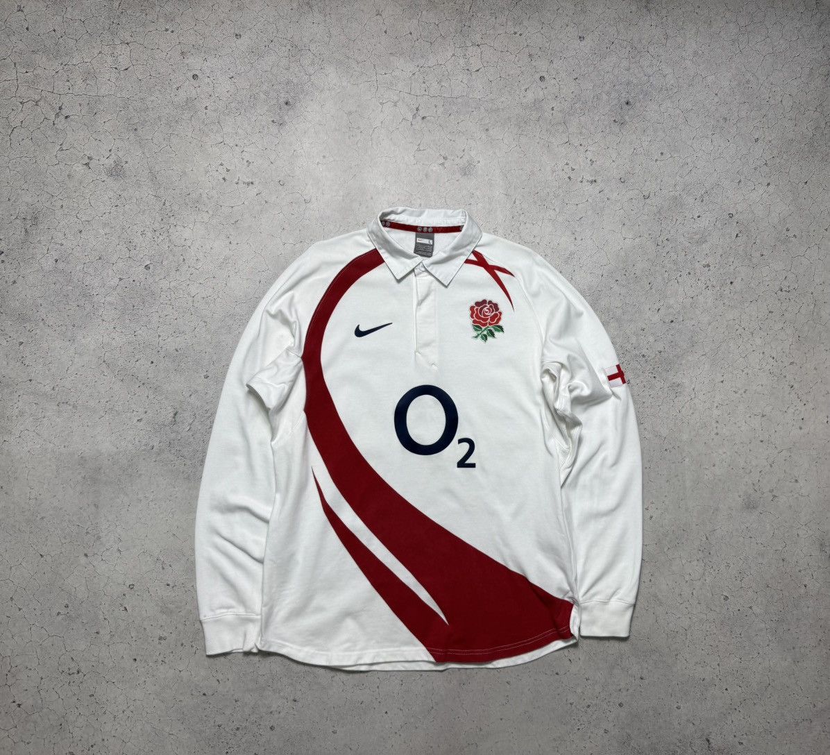 Nike Nike England Rugby League Vintage Rugby Sweatshirt O2 Y2K Size US L / EU 52-54 / 3 - 1 Thumbnail