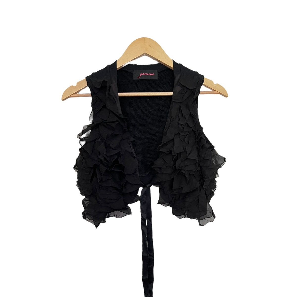 gomme Gomme ruffle vest with tie Size XXS / US 00 / IT 34 - 1 Thumbnail