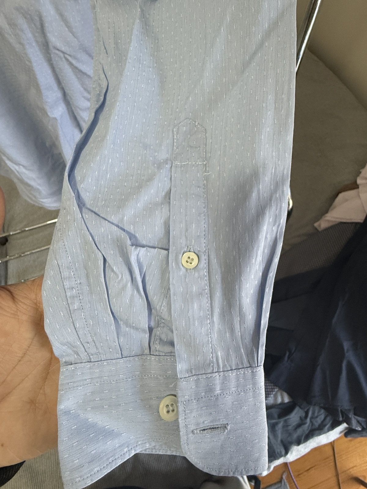 Prada Prada Blue Dress Shirt Size US S / EU 44-46 / 1 - 6 Thumbnail