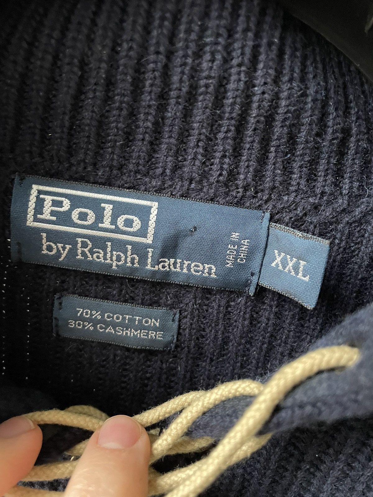 Polo Ralph Lauren Vintage Ralph Lauren Knit Sweater Japan Cashmere Blue XXL Size US XXL / EU 58 / 5 - 9 Thumbnail