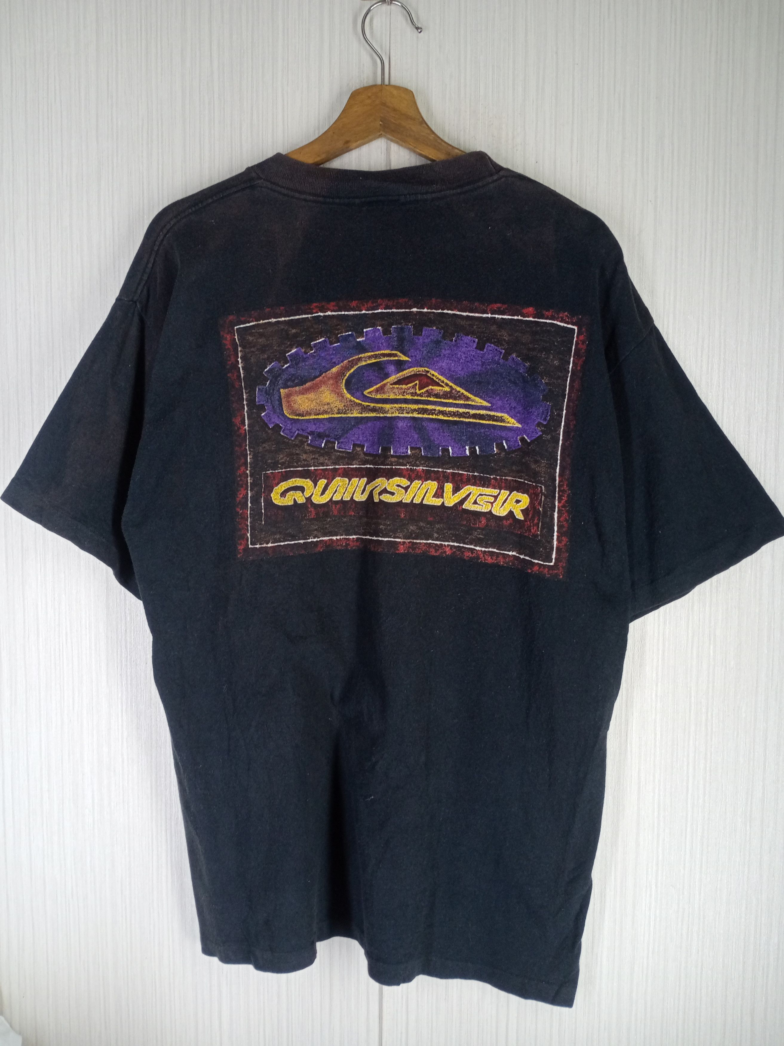 Quicksilver Rare Vintage 90s Quicksilver Internationals Big Logo Tshirt Size US L / EU 52-54 / 3 - 2 Thumbnail