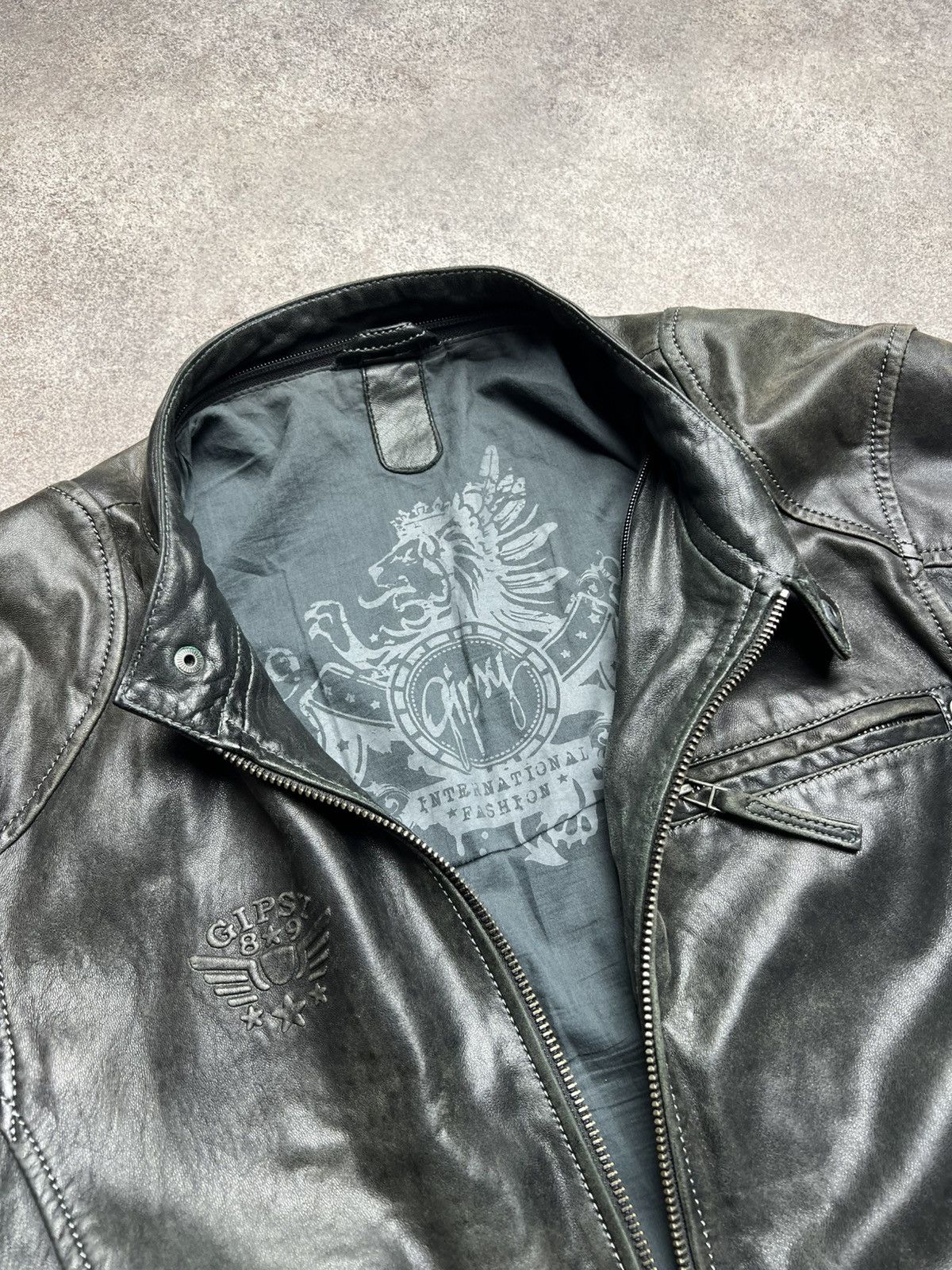 Gypsy × Japanese Brand Gipsy vintage faded leather jacket Size US L / EU 52-54 / 3 - 6 Thumbnail