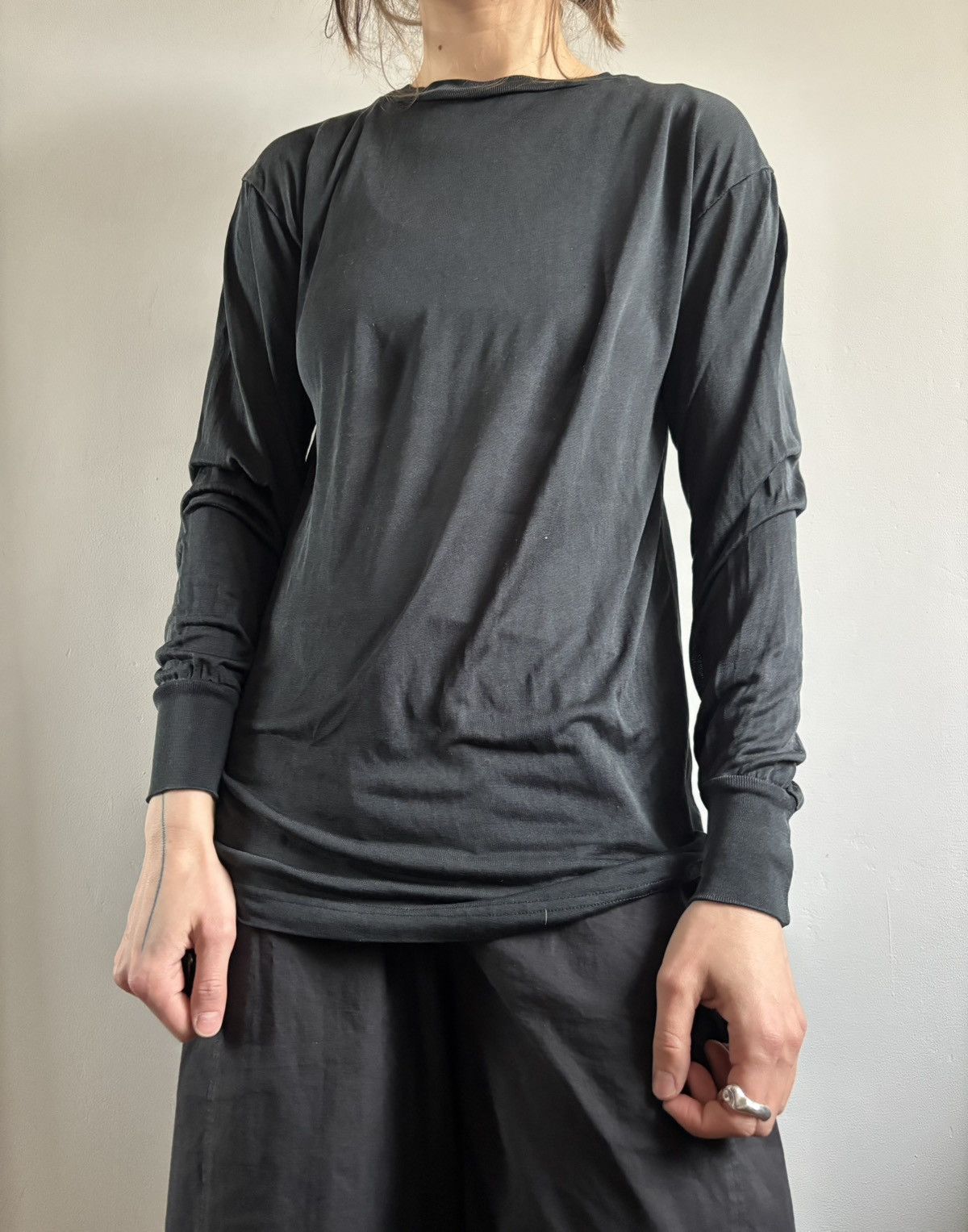 Norma Kamali Vintage Norma Kamali Transparent Silk Top Size M / US 6-8 / IT 42-44 - 1 Thumbnail