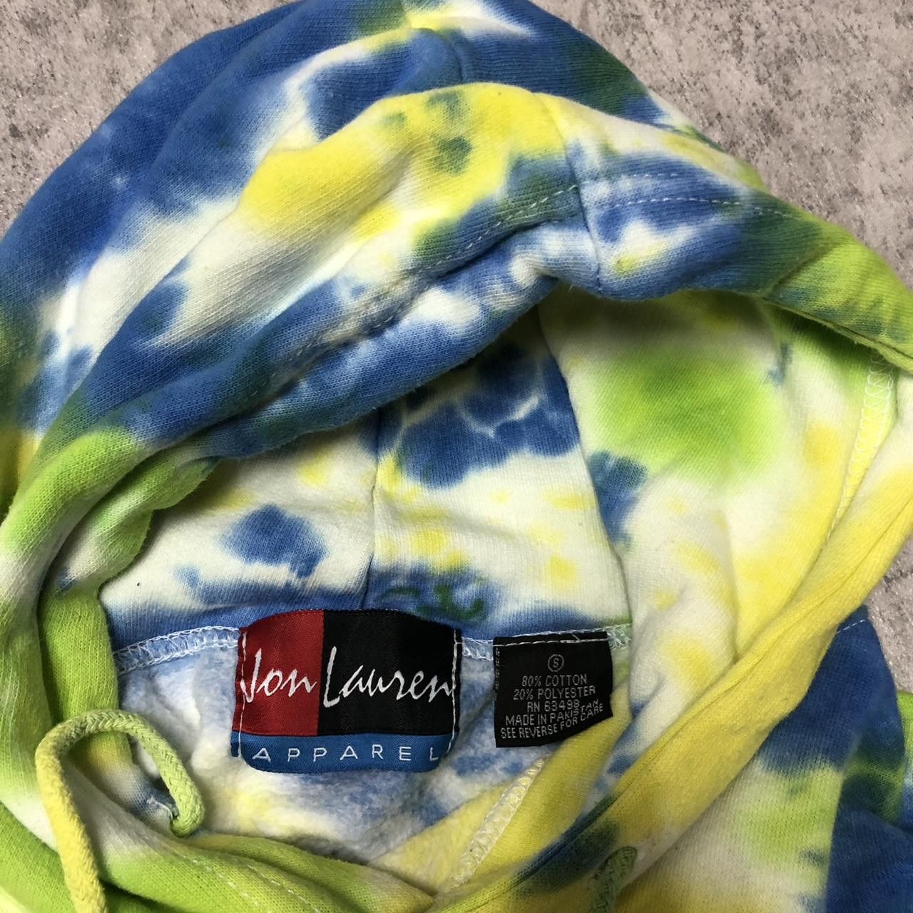 Other Jon Lauren tie dye hoodie - green and blue streetwear Size US S / EU 44-46 / 1 - 4 Thumbnail