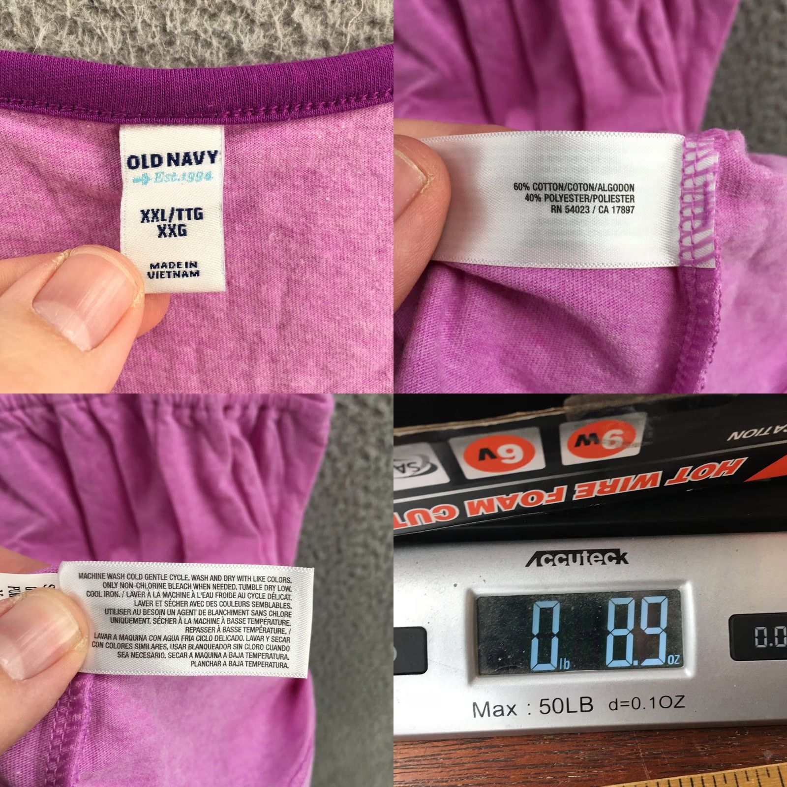 Old Navy Old Navy Tank Top Womens 2XL Purple Cotton Blend Sleeveless Pullover Casual NEW Womens Tank Top Purple 2XL Cotton Blend Sleeveless Casual Old Navy Size XXL / US 16-18 / IT 52-54 - 9 Thumbnail
