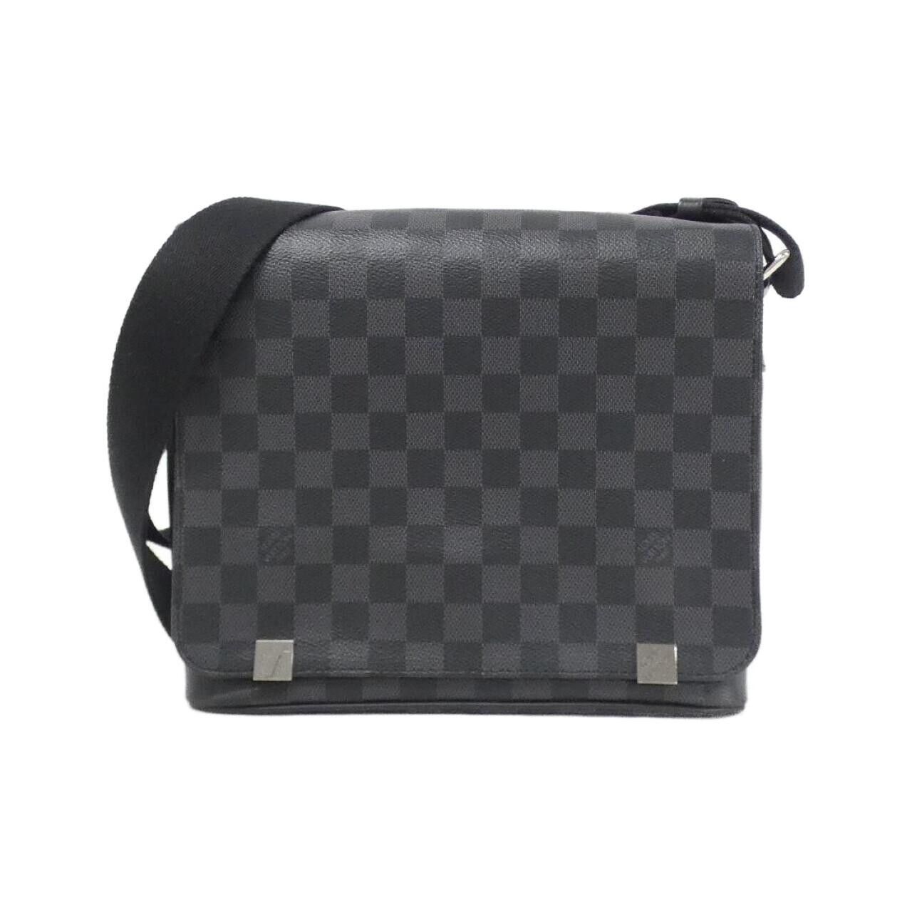 Louis Vuitton Louis Vuitton Louis Vuitton District Damier Graphite Shoulder Bag Textile Shoulder Bag N41028 DUTY FREE for USA Size ONE SIZE - 1 Thumbnail