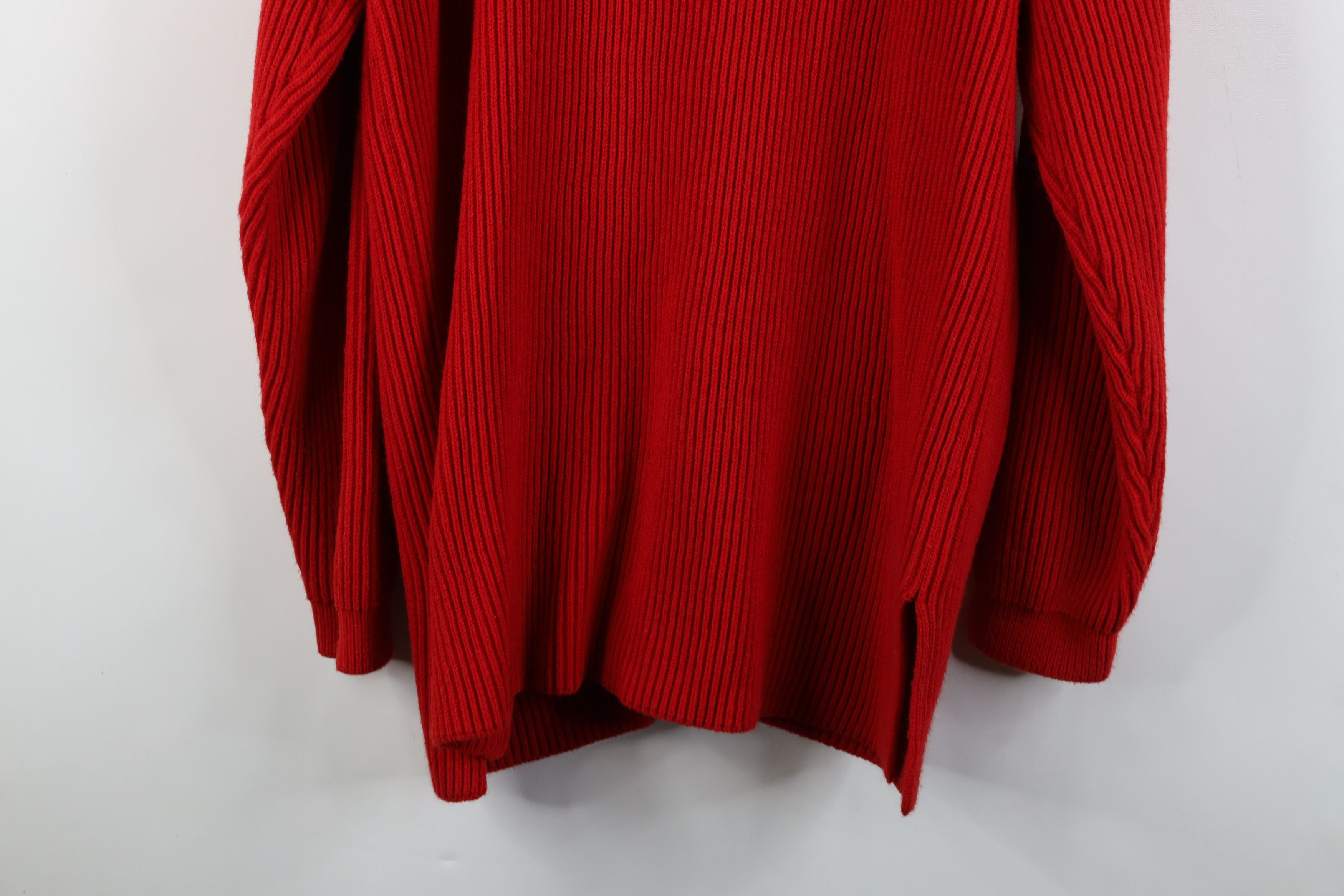 Vintage Vintage 90s Streetwear Chunky Ribbed Knit Cardigan Sweater Size L / US 10 / IT 46 - 10 Thumbnail