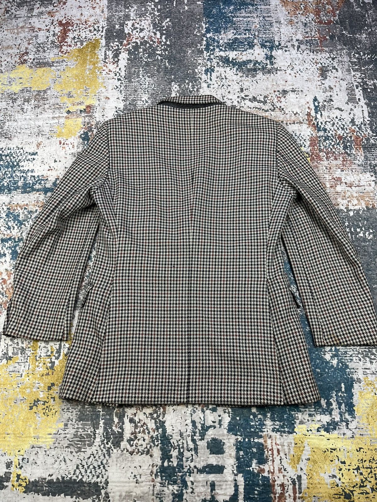 Burberry Vintage Burberrys Houndstooth Check Blazer Size US M / EU 48-50 / 2 - 7 Thumbnail