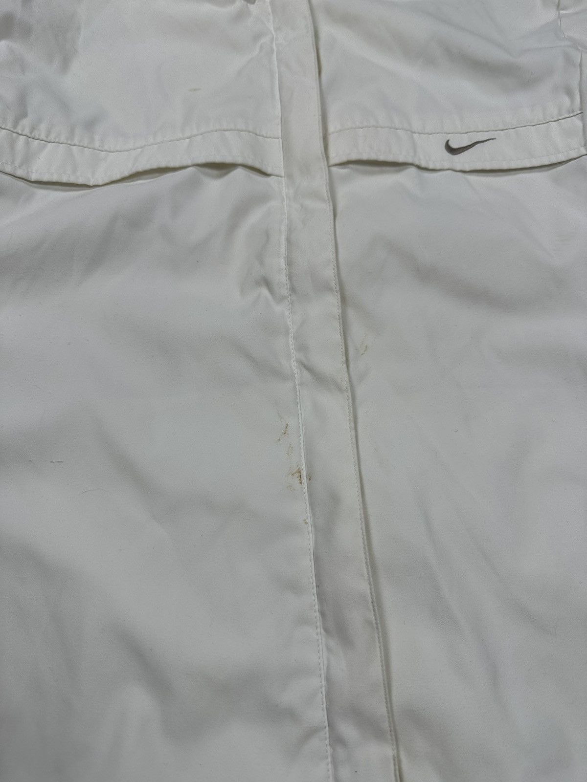 Nike × Vintage Vintage y2k Nike White Track Jacket Swoosh Size US S / EU 44-46 / 1 - 3 Thumbnail